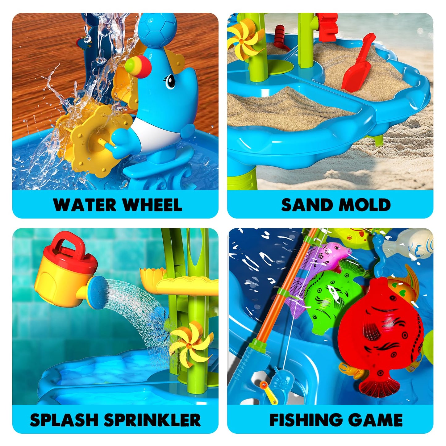CozyBomB Water Play Table with Magnetic Fishing