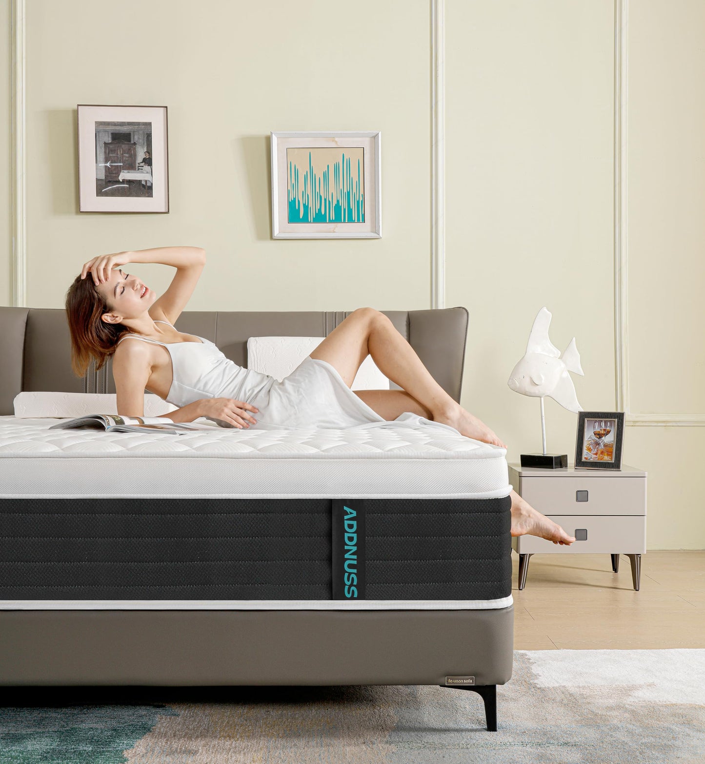 ADDNUSS 12" Memory Foam Hybrid Mattress Queen