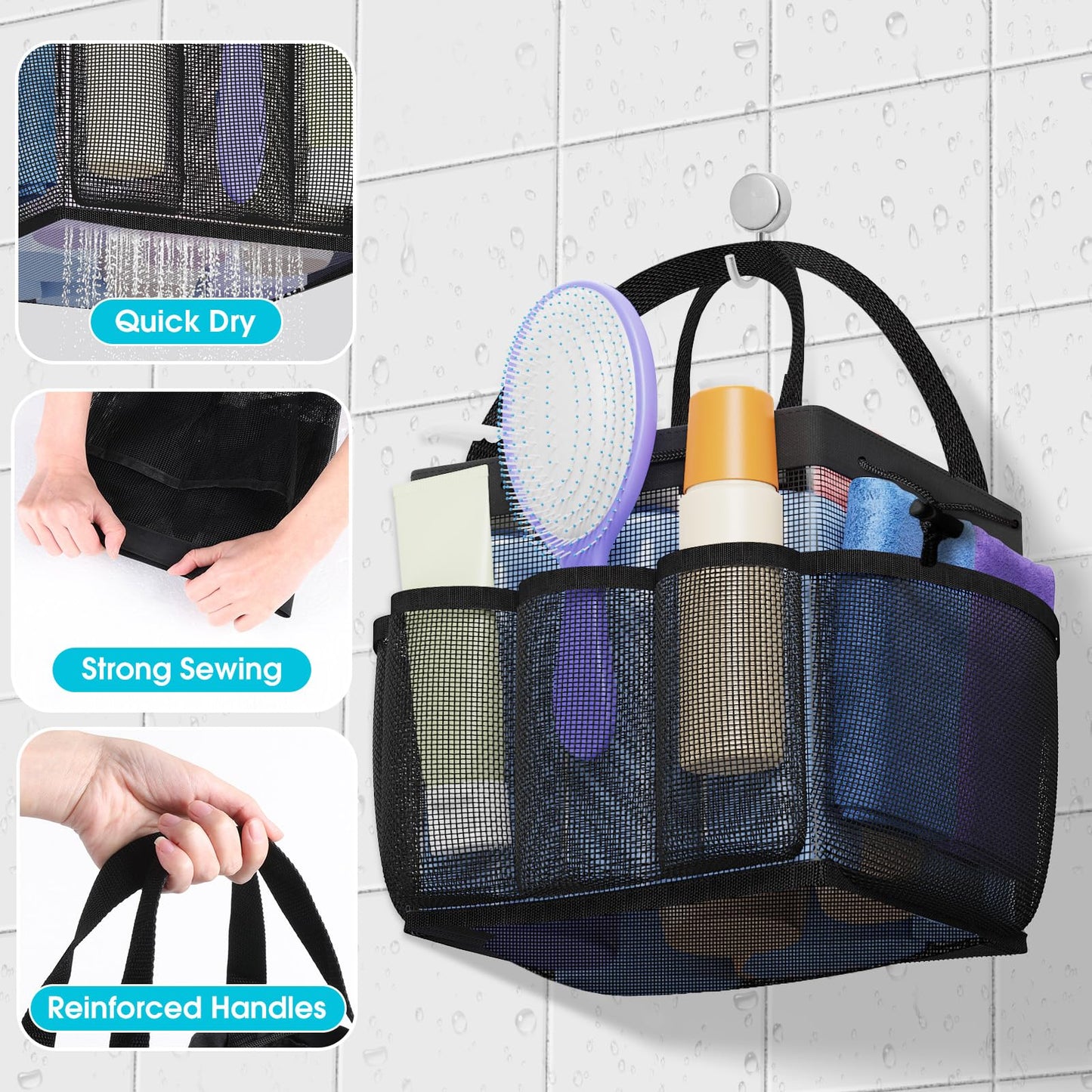 SmartTrends Large Mesh Shower Caddy Portable