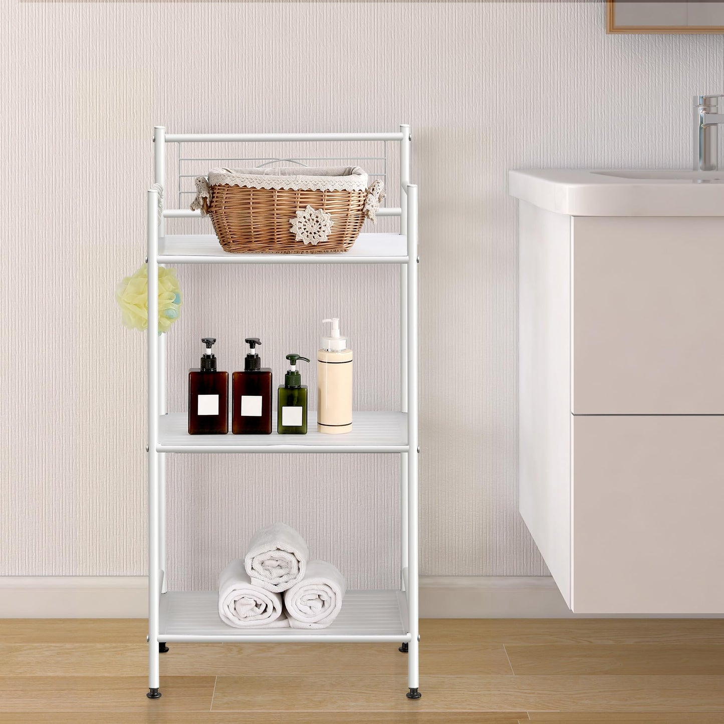 3-Tier Metal Freestanding Storage Shelf