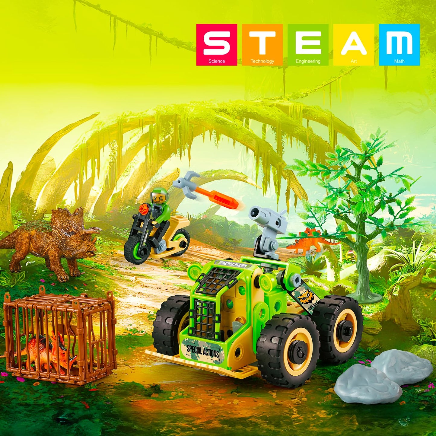 Dinosaur Building Toys STEM Kit for Kids