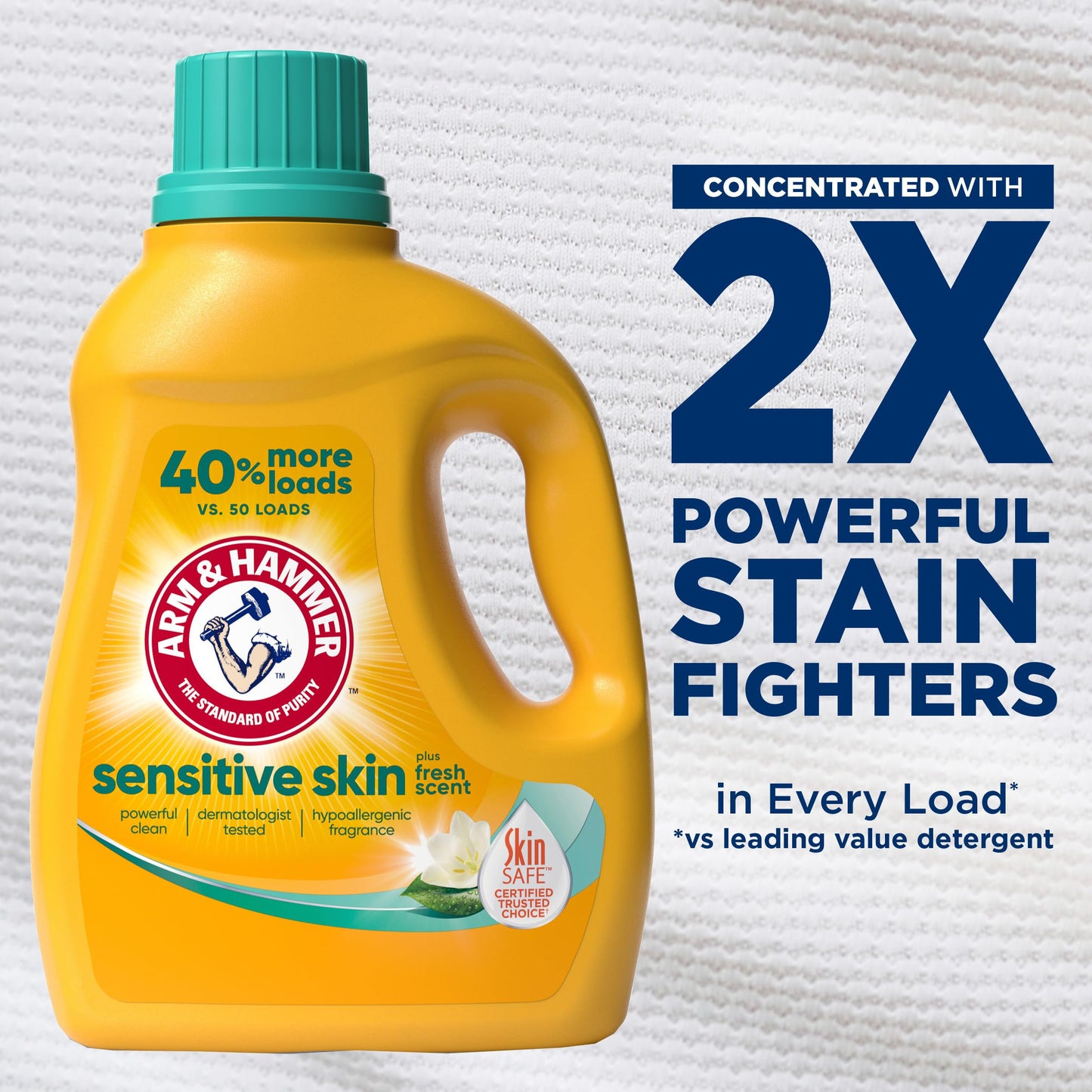 Arm & Hammer Sensitive Skin Laundry Detergent 105 Loads