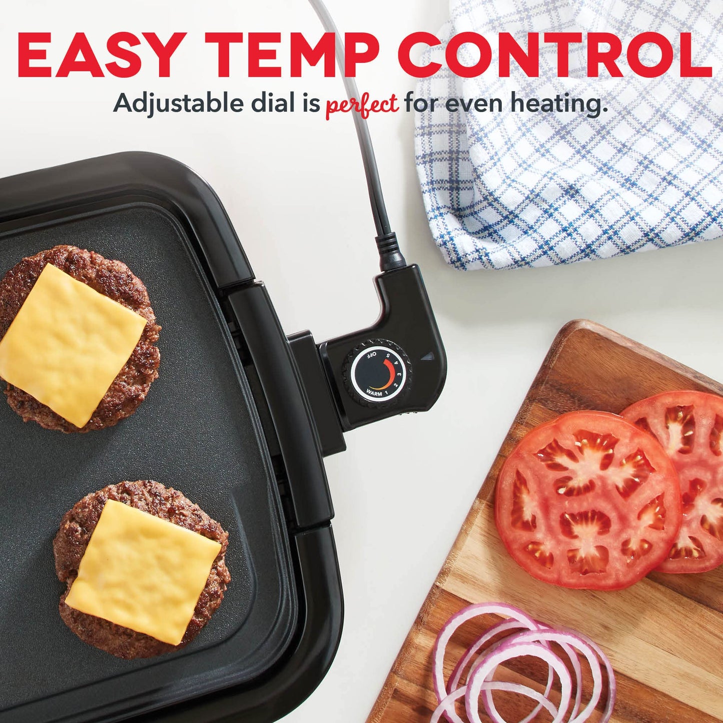 DASH Deluxe Everyday Electric Griddle with Dishwasher Safe Removable Nonstick Cooking Plate for Pancakes, Burgers, Eggs and more, Includes Drip Tray + Recipe Book, 20” x 10.5”, 1500-Watt - Grey