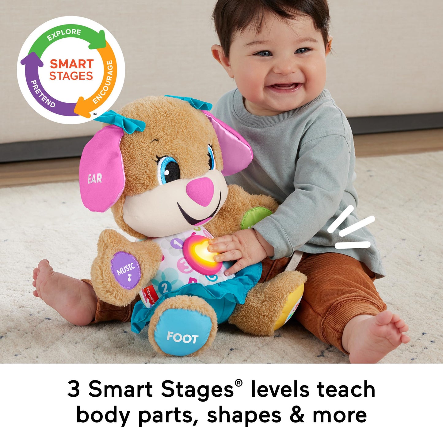 Fisher-Price Laugh & Learn Musical Plush Toy
