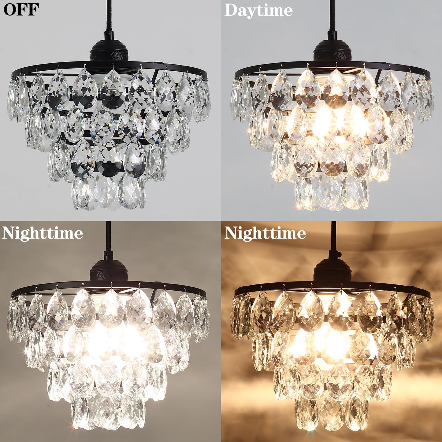 Modern Crystal Chandelier by Luupyia for Home