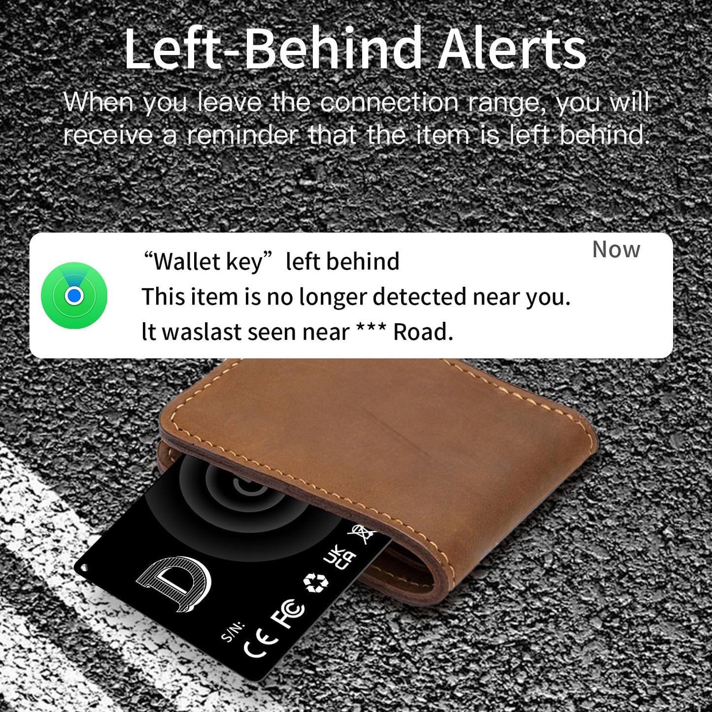 2 Wallet Tracker Card with Apple Find My