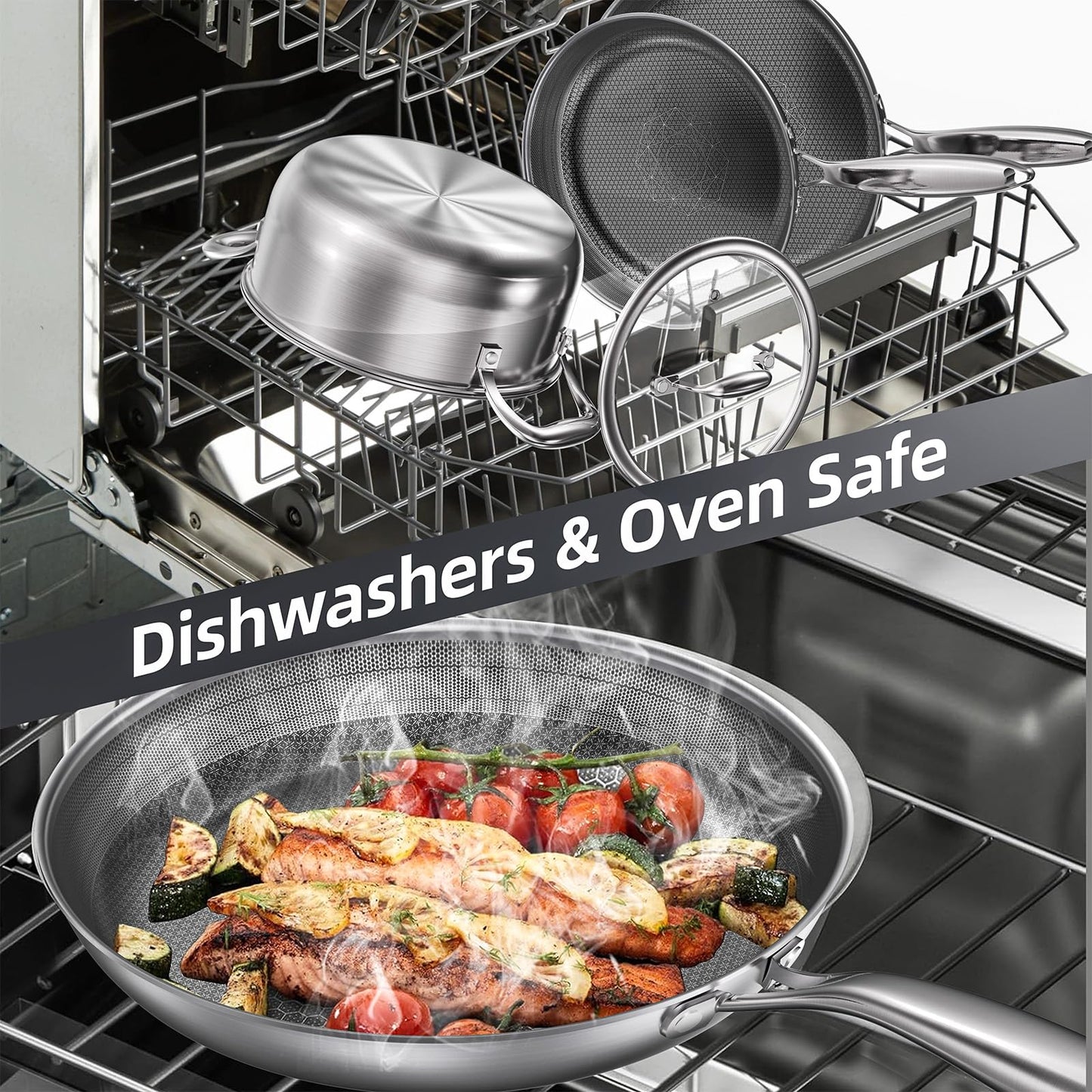 COOKER KING Non-Stick Cookware Set, 10-Piece