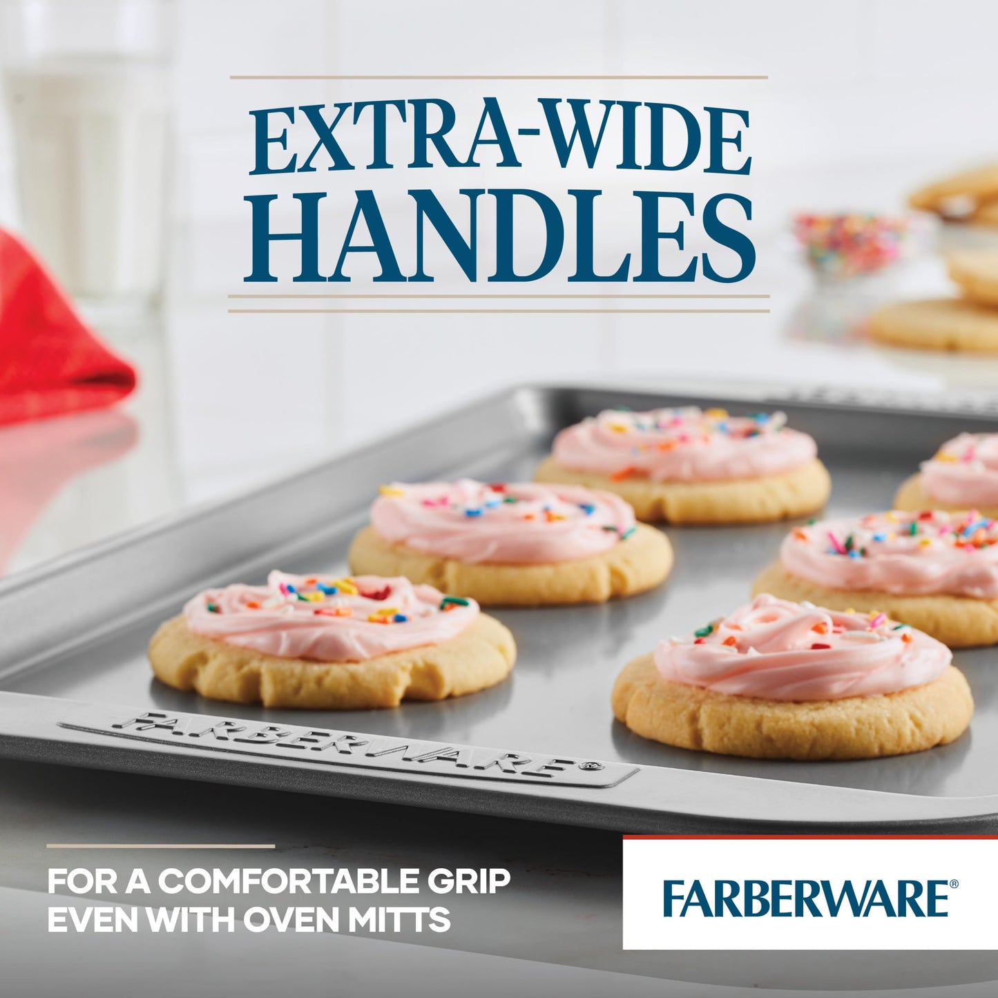 3-Piece Farberware Nonstick Cookie Pan Set