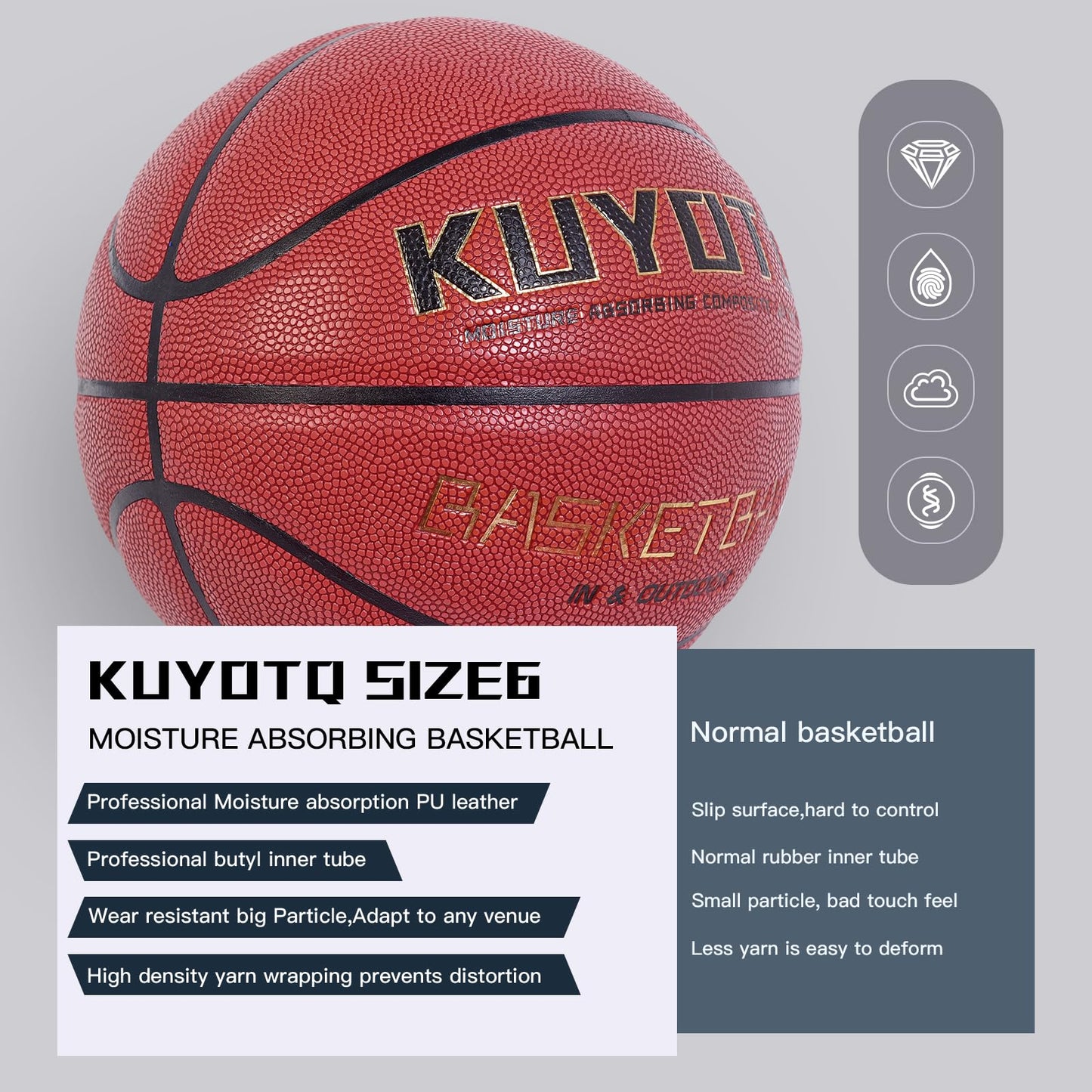 28.5" Indoor Outdoor Basketball for Youth Training