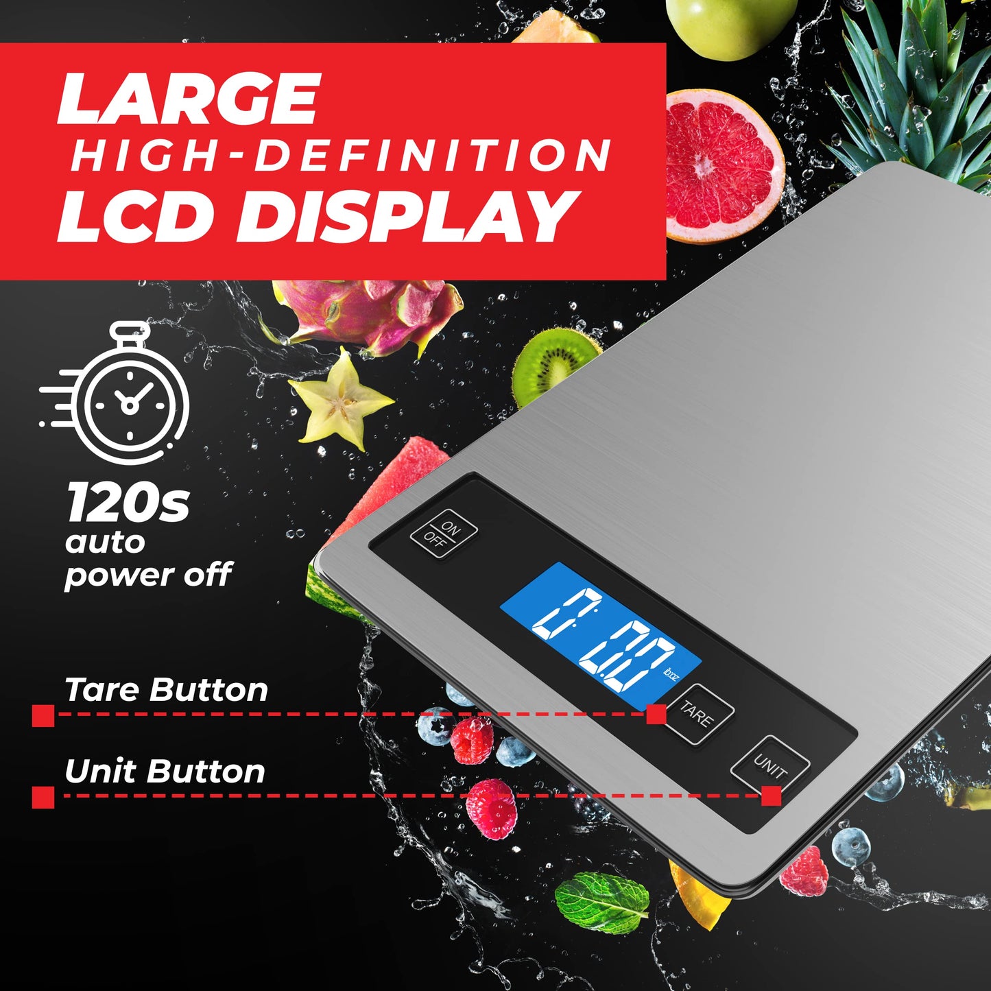 Digital Kitchen Scale for Food and Weight Loss