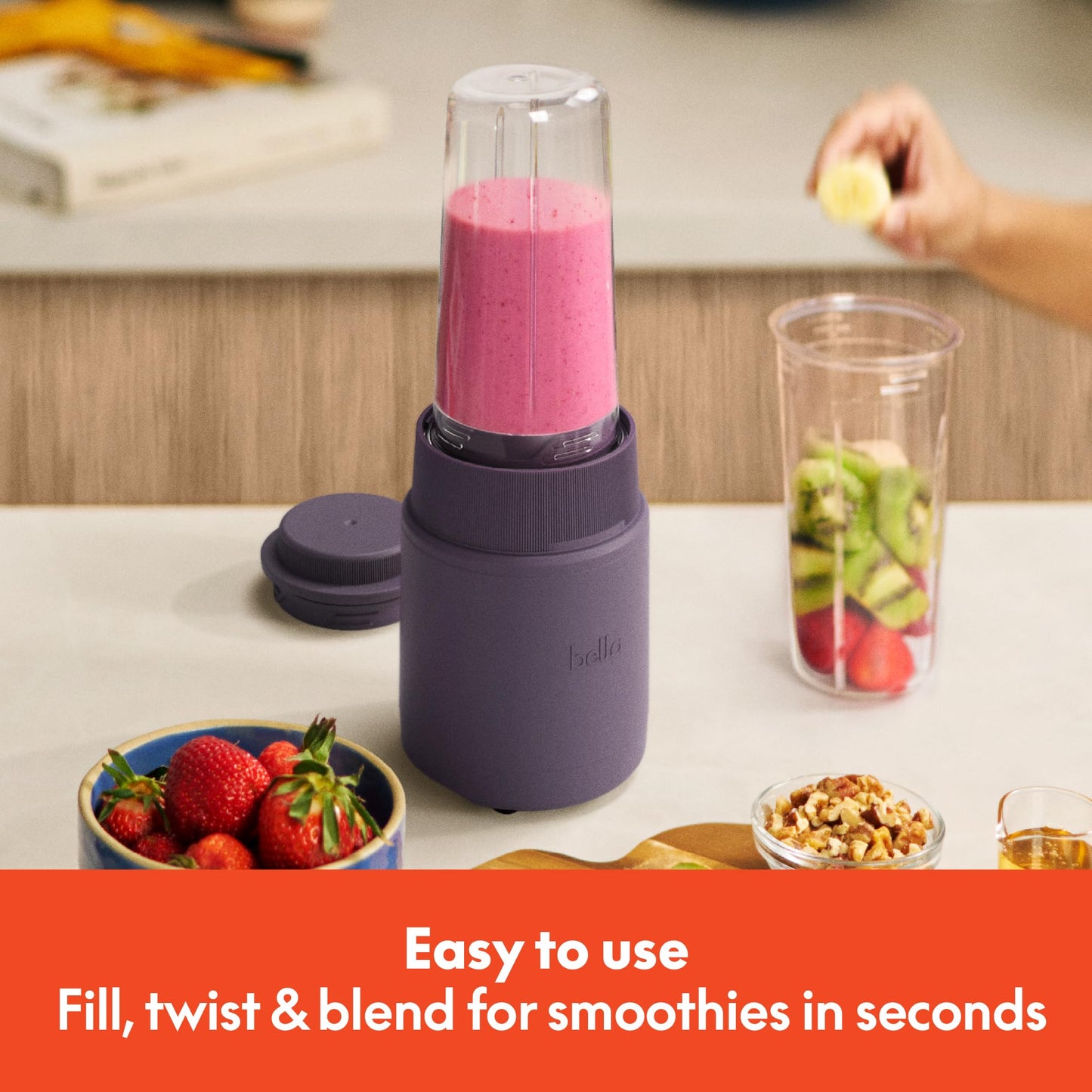 6 Pcs BELLA Portable Blender & Juicer Set