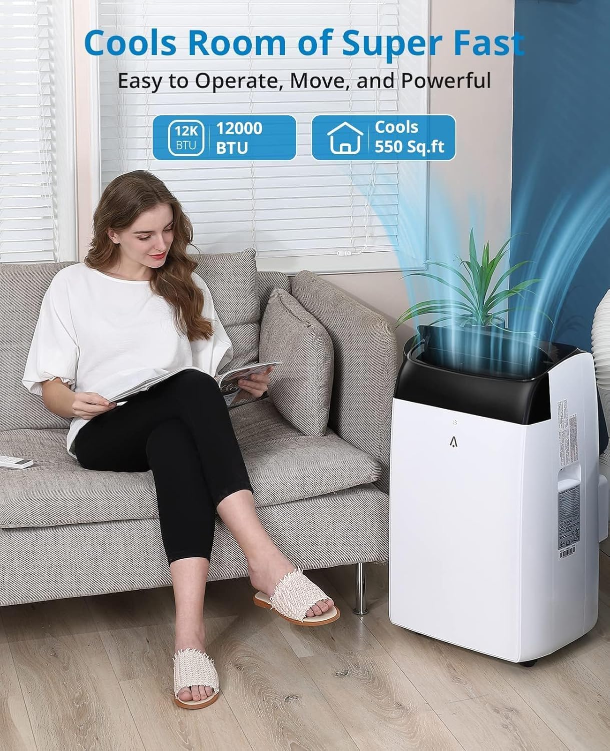 12,000 BTU Portable Air Conditioner with Remote