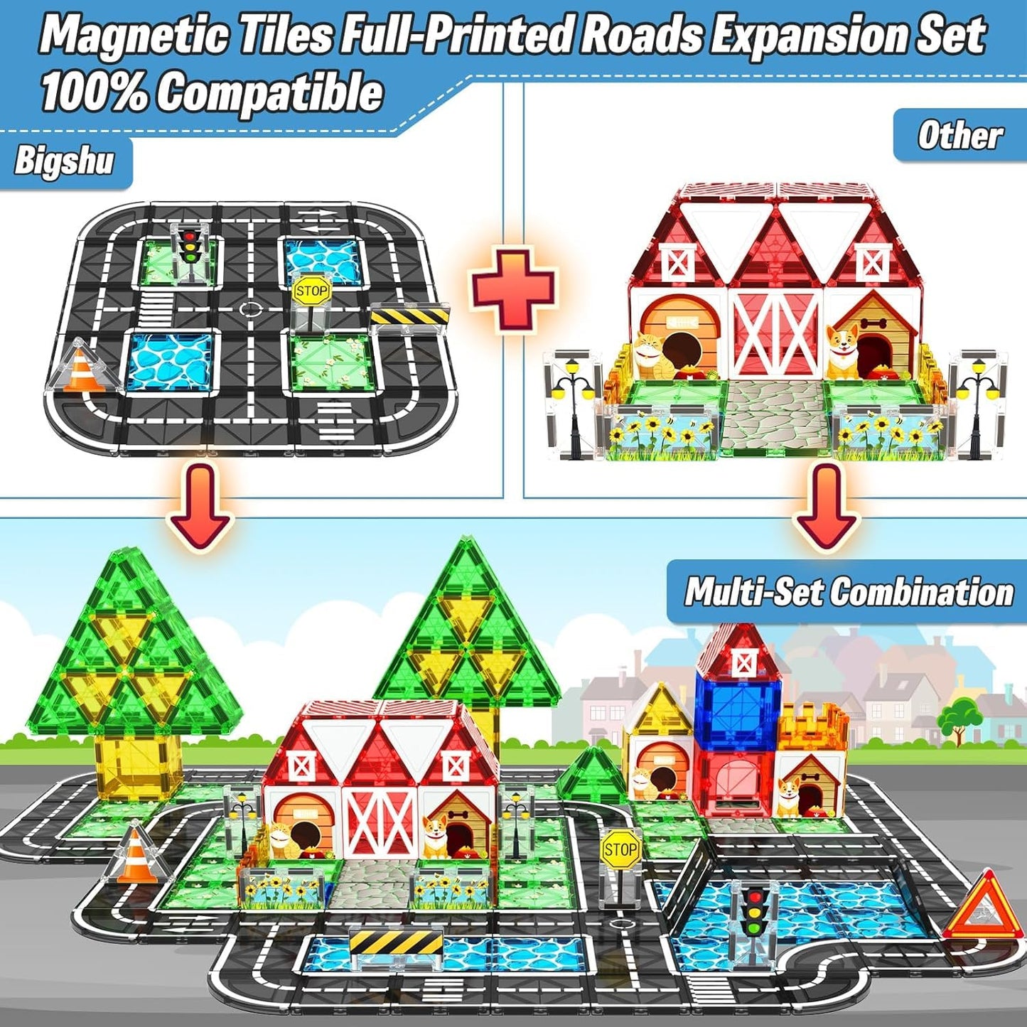 Magnetic Tiles Construction Set for Kids