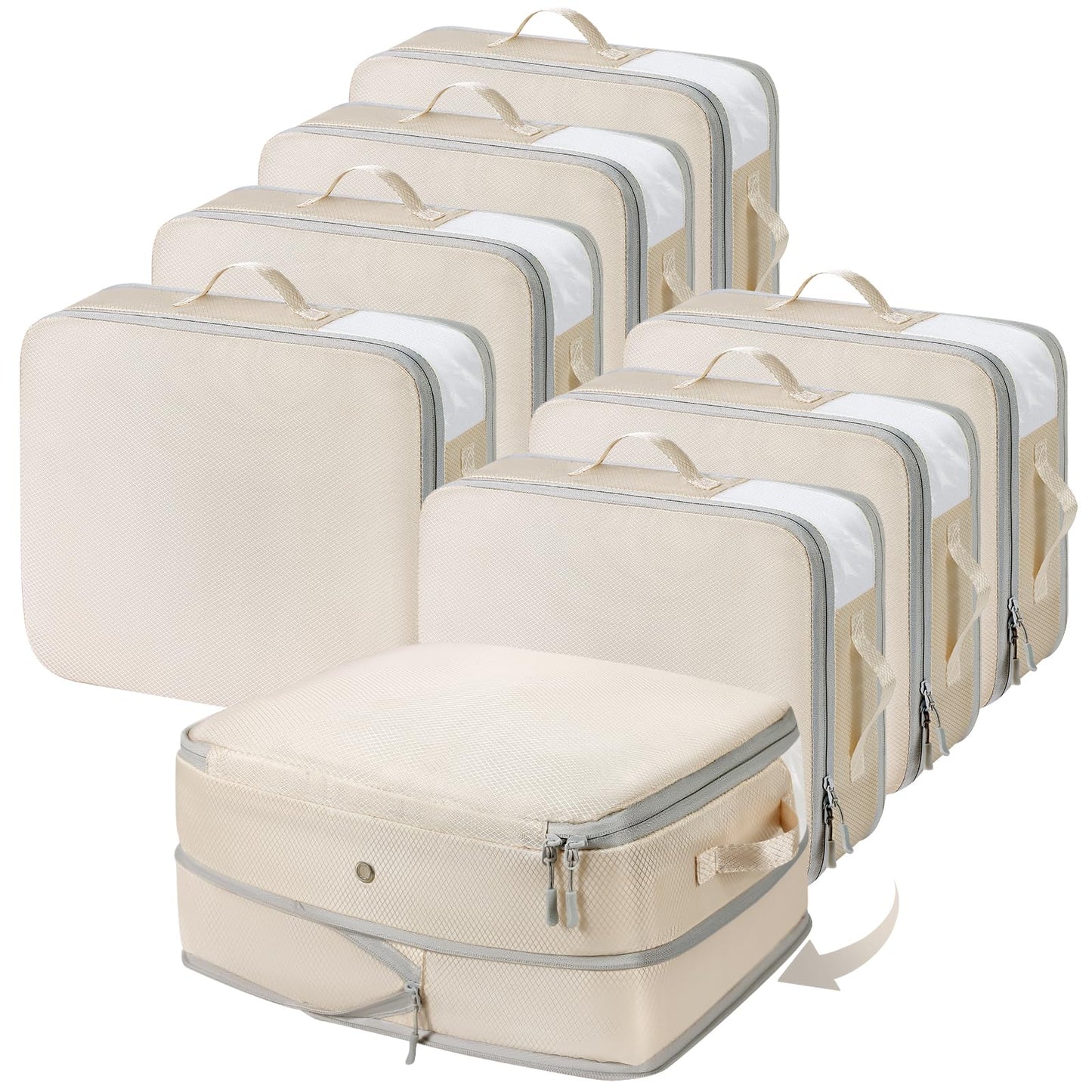 8 Pack DIMJ Compression Storage Bags for Clothing