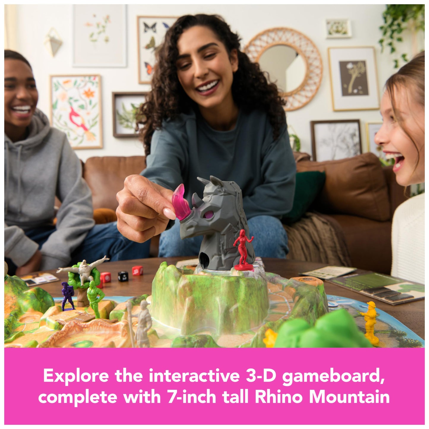 Jumanji Stampede 3D Adventure Board Game for Ages 8+