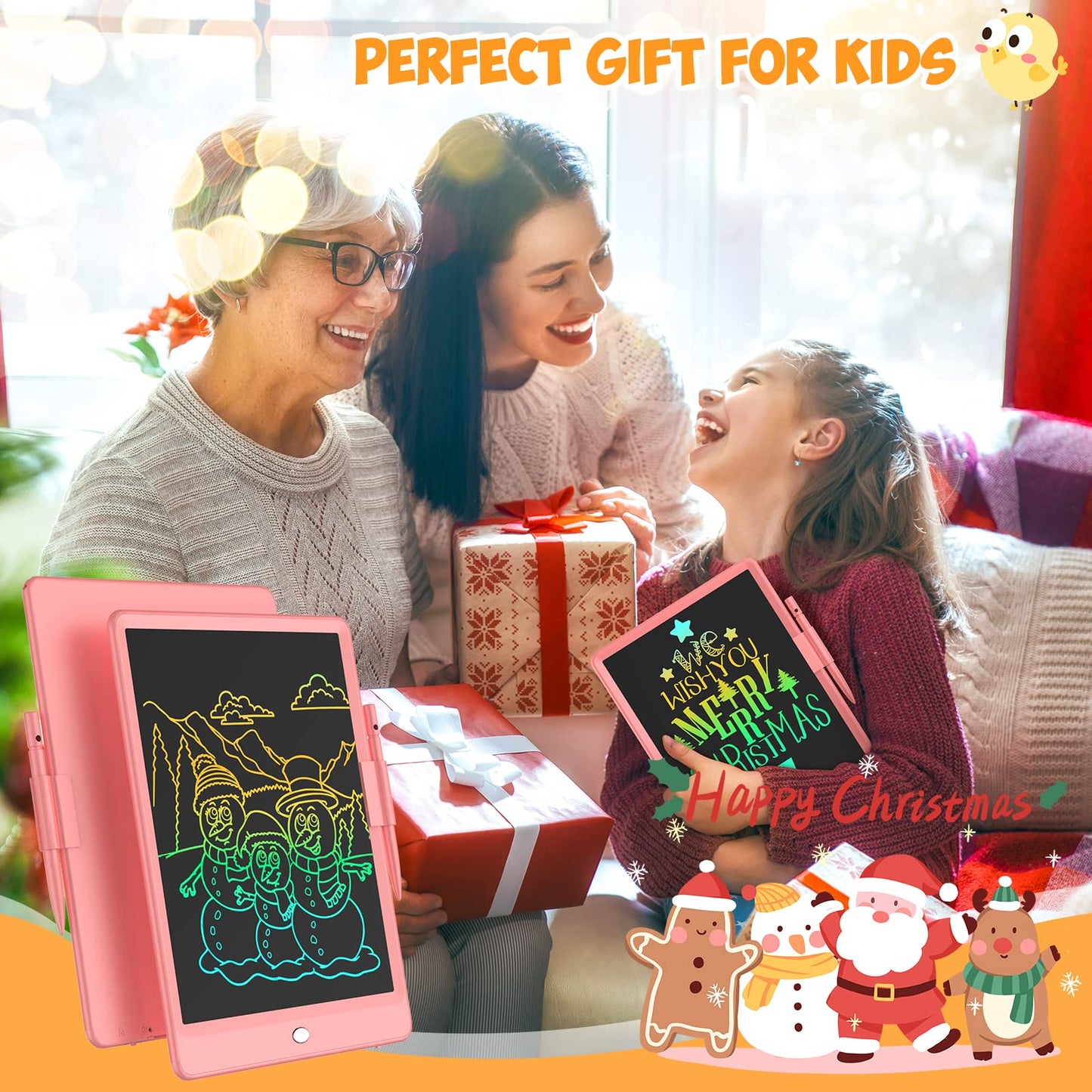 Colorful LCD Writing Tablet for Kids, 10 Inch