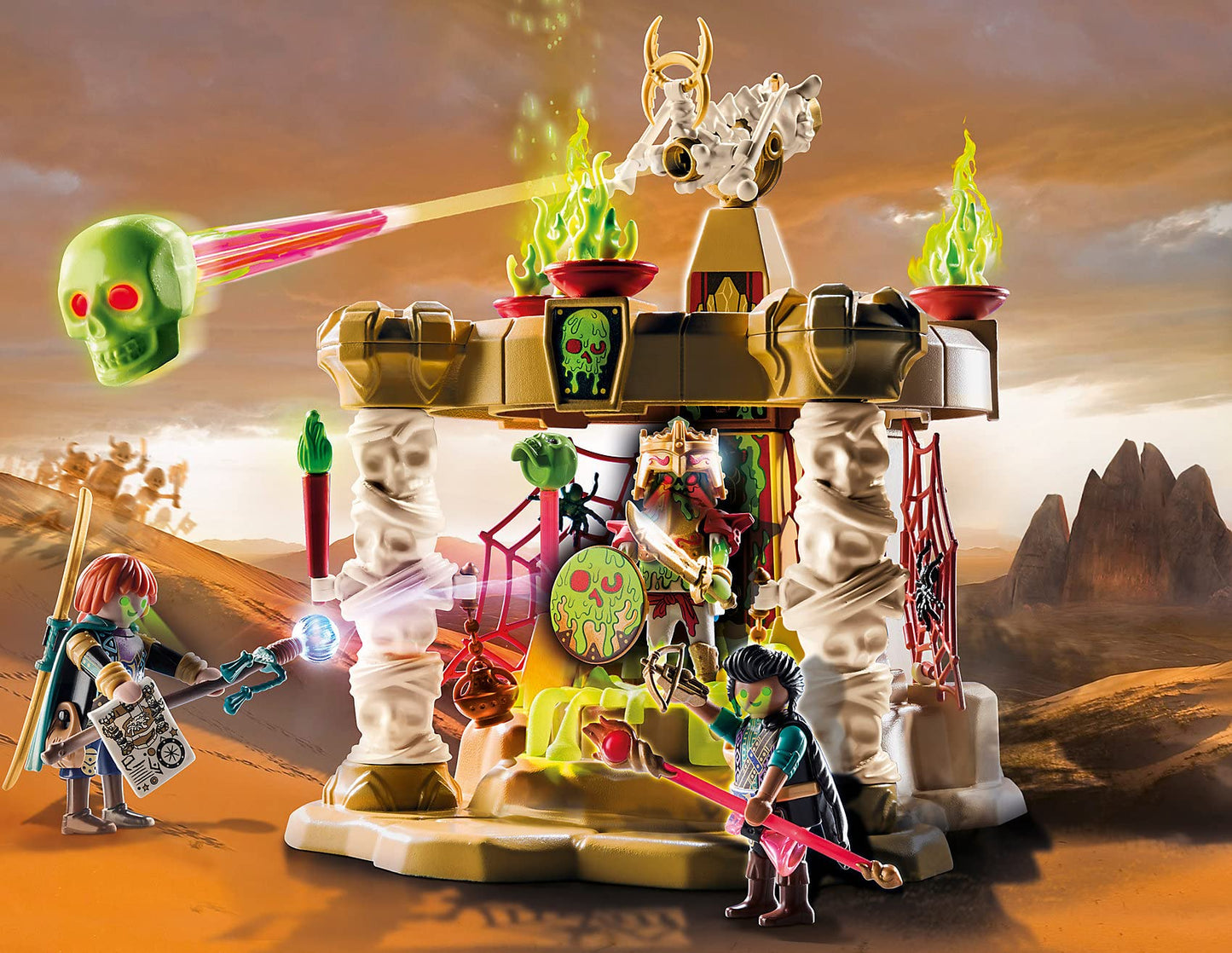 Playmobil Skeleton Army Temple Toy Set