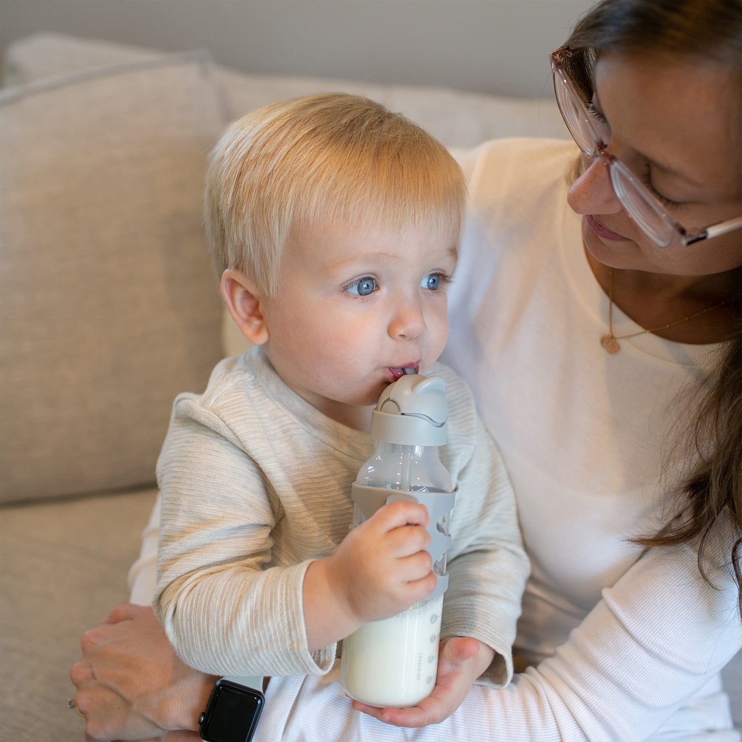 Dr. Brown's Spill-Proof Sippy Straw Bottle 8 oz