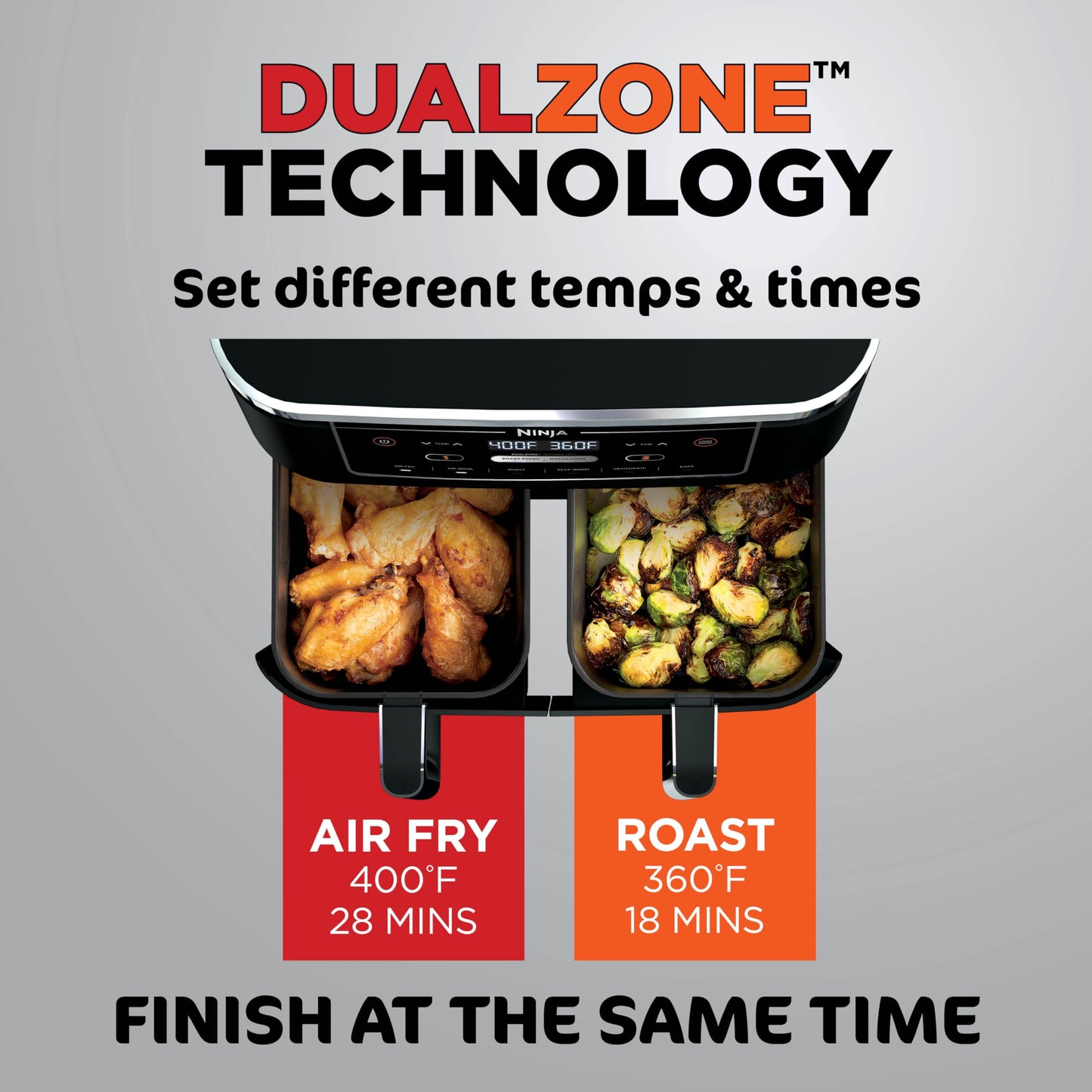 Ninja 6-in-1 Air Fryer with 5 QT Baskets