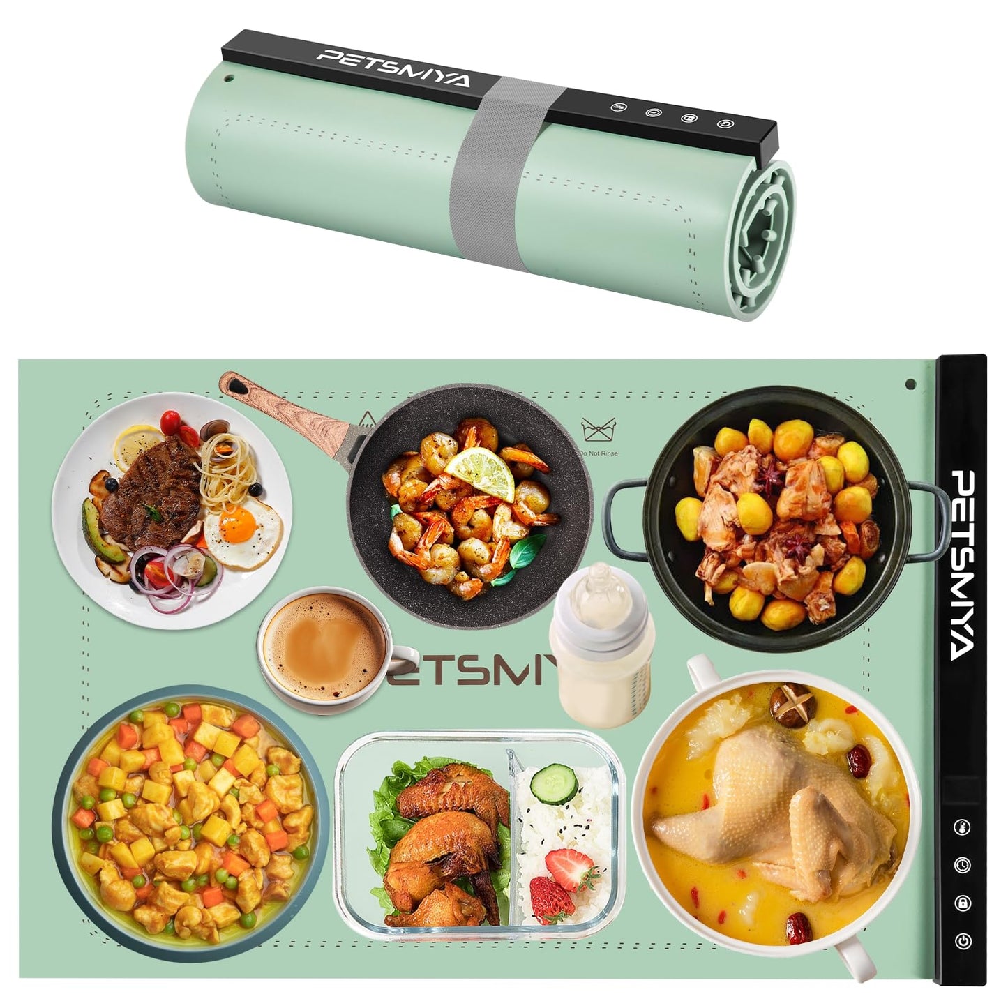 Food Warming Mat with 6 Temperature Settings