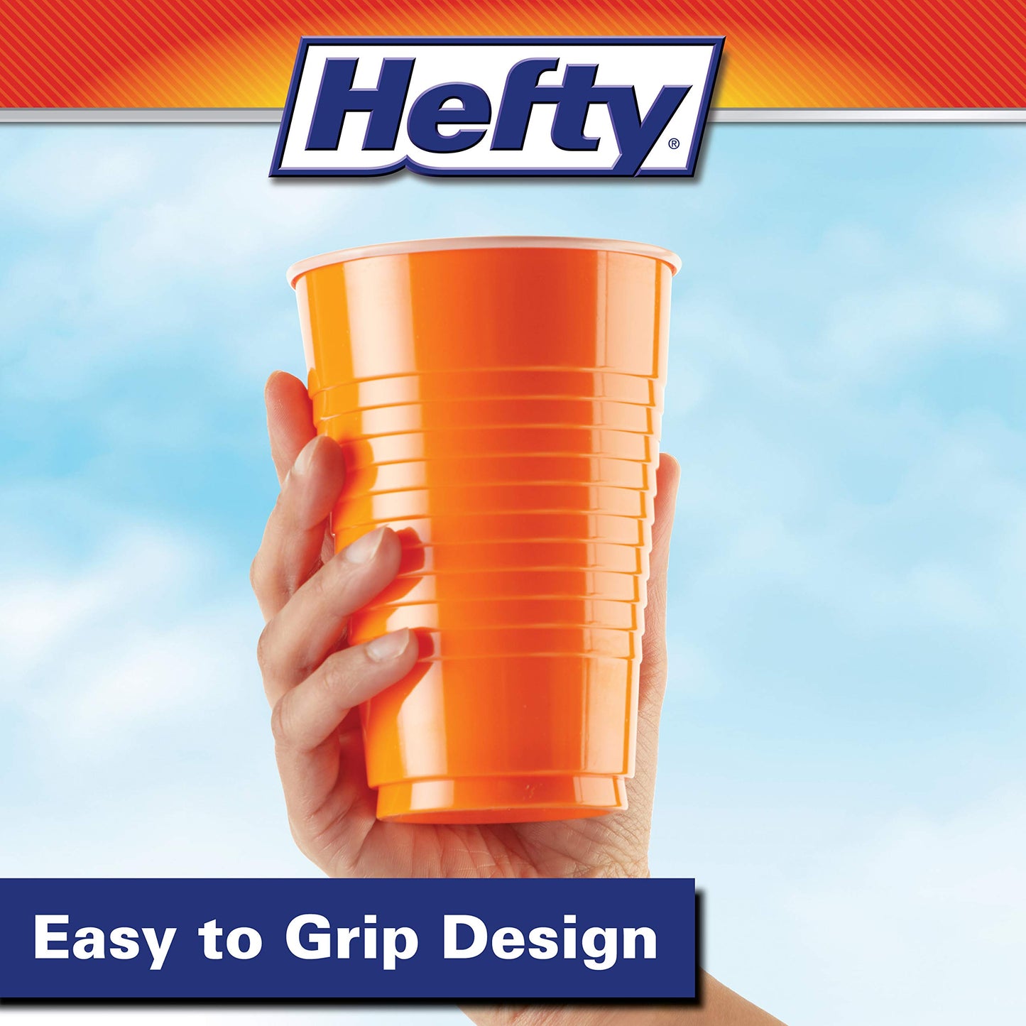 200 Count Hefty Disposable Plastic Cups, 16 Ounce