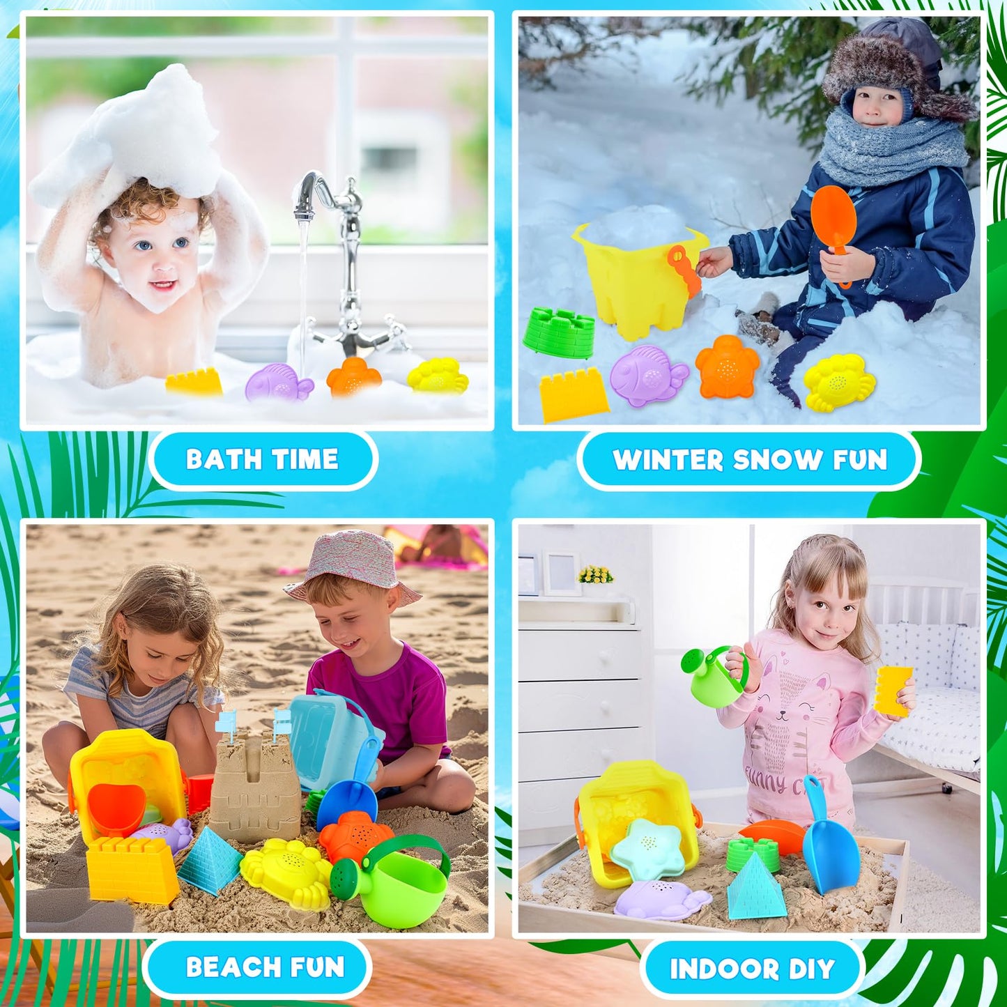 42 PCS Luucio Beach Toys Set for Kids