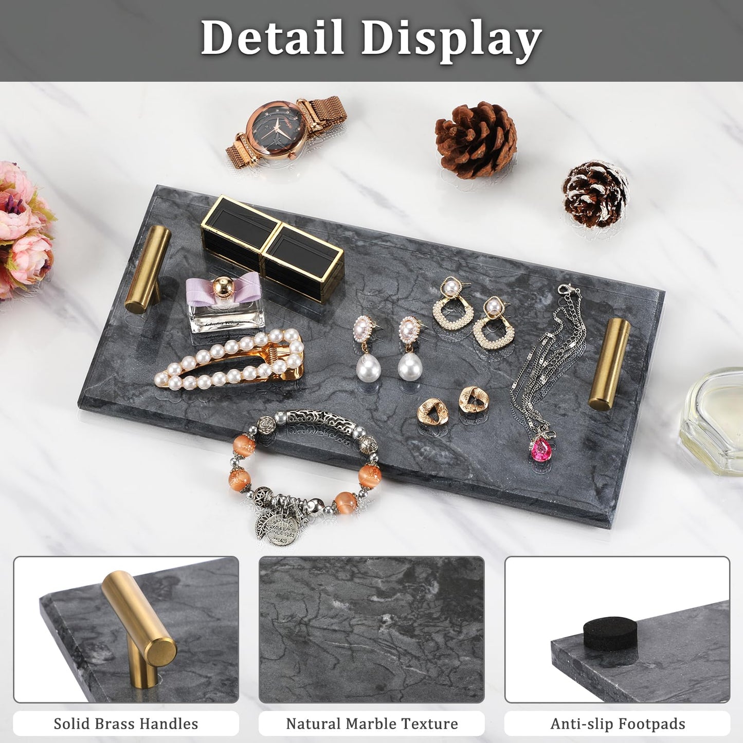 Elegant Napkin Holder Tray for Bathroom Dining