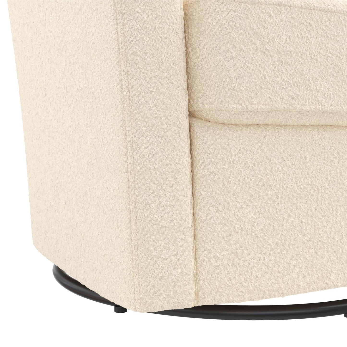 DHP Swivel Curved Accent Chair