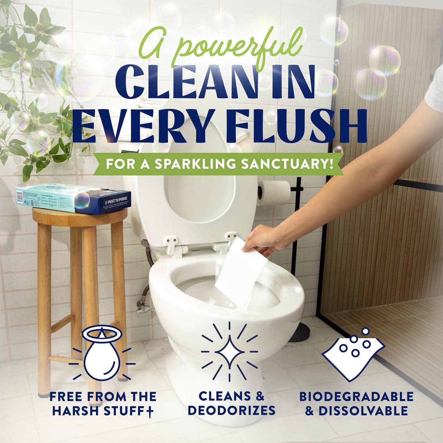 Dissolvable Toilet Bowl Cleaner Sheets - Cleancult