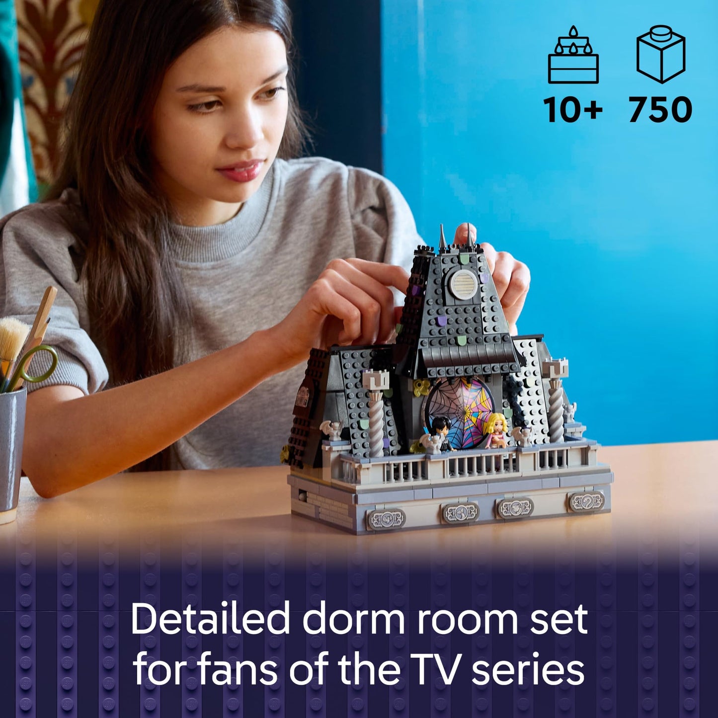 LEGO Wednesday Addams Dorm Room Playset with Minifigures