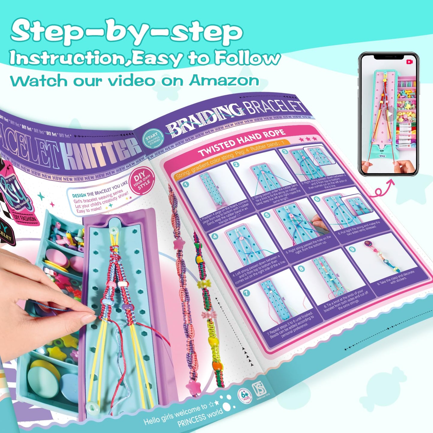 DIY Friendship Bracelet Making Kit for Kids