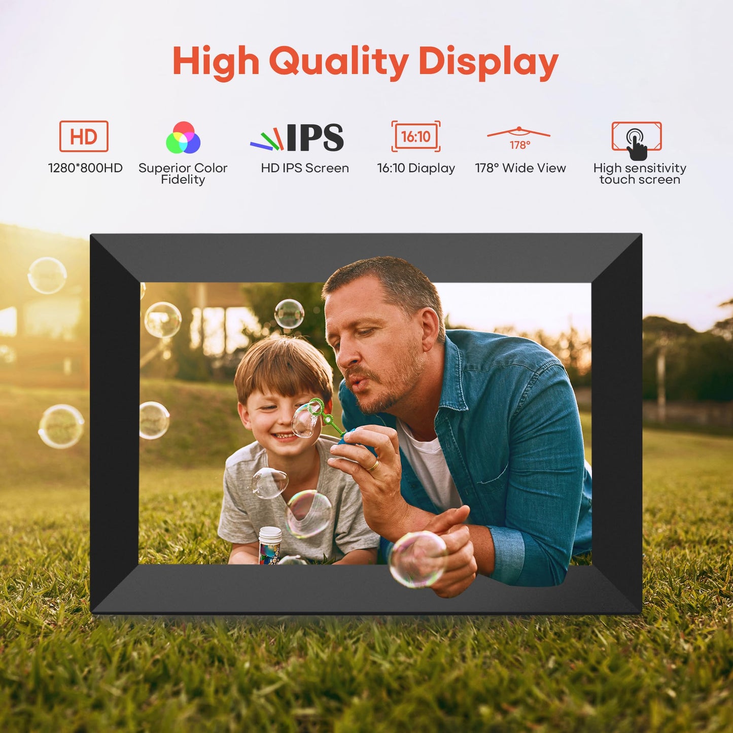 10.1" WiFi Digital Picture Frame with Touch Screen