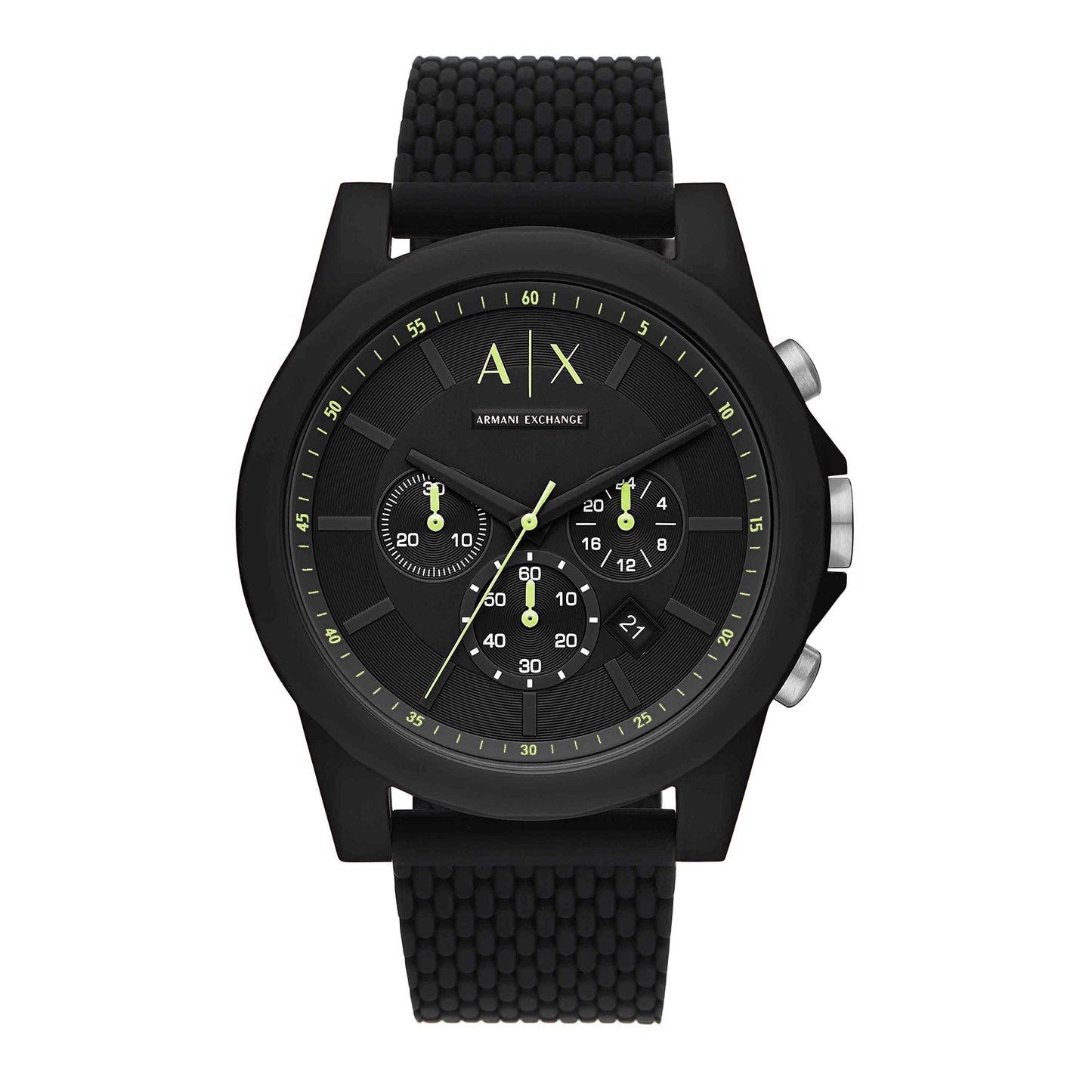 Armani Exchange Men's Chronograph Silicone Watch