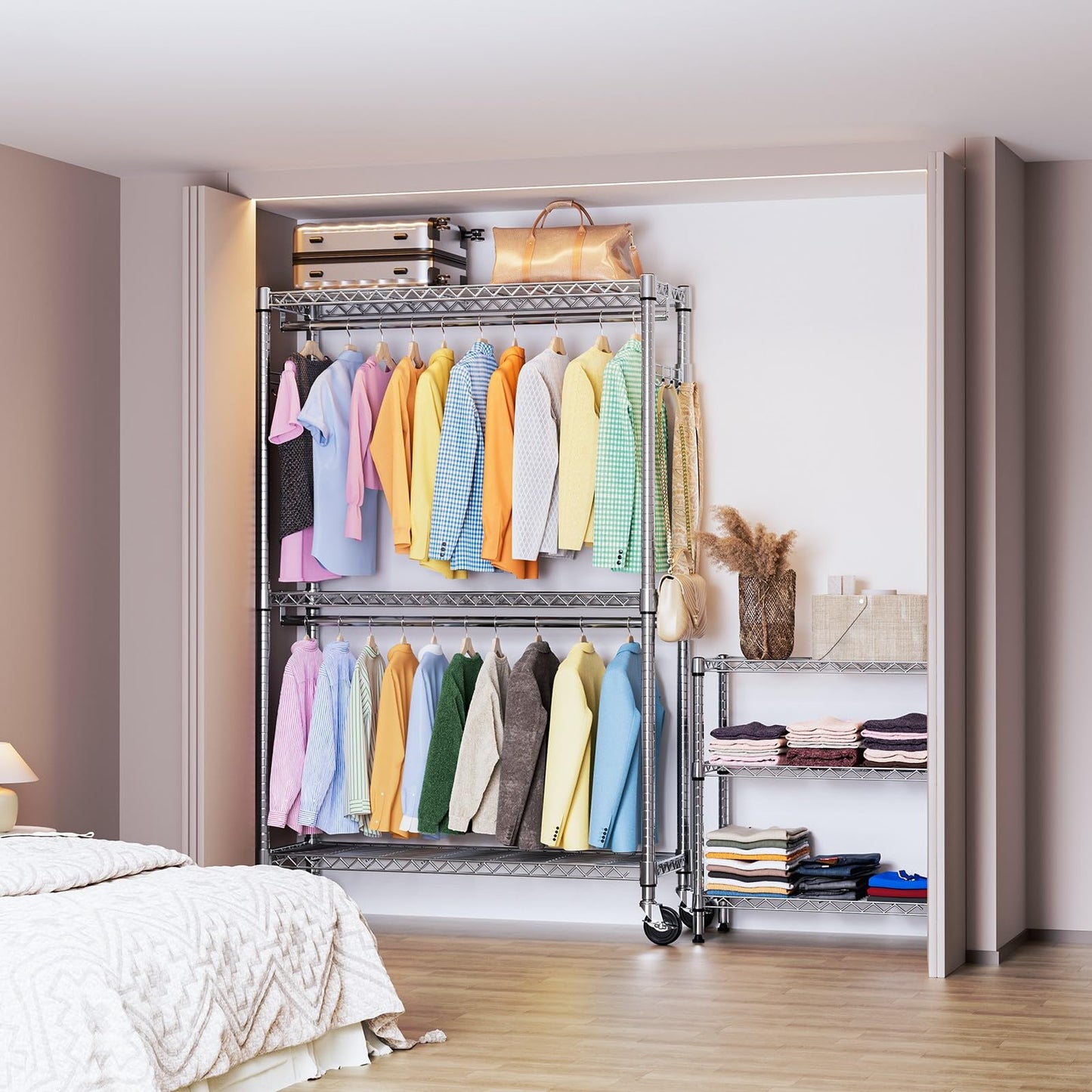 Heavy Duty Garment Rack with Wheels