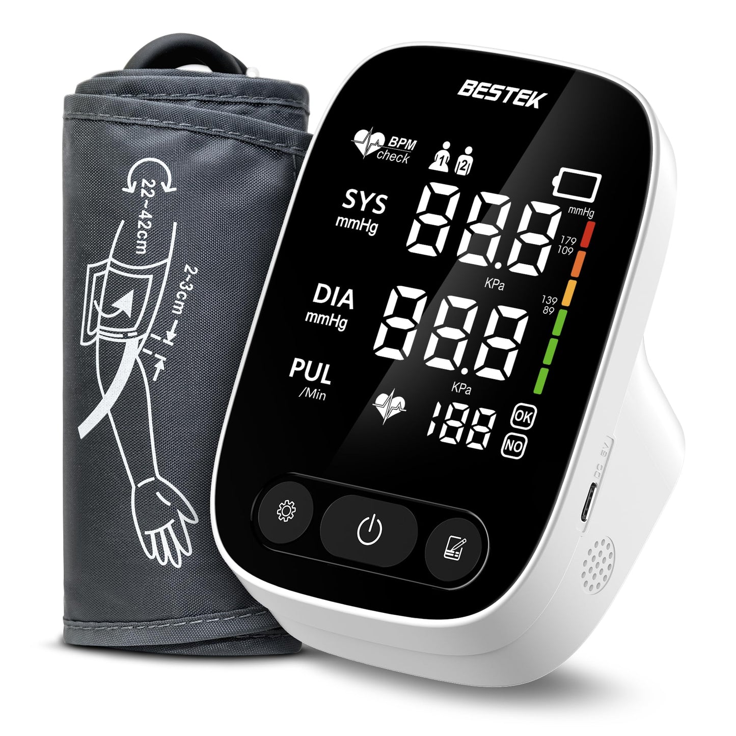 BESTEK Automatic Blood Pressure Monitor for Home Use