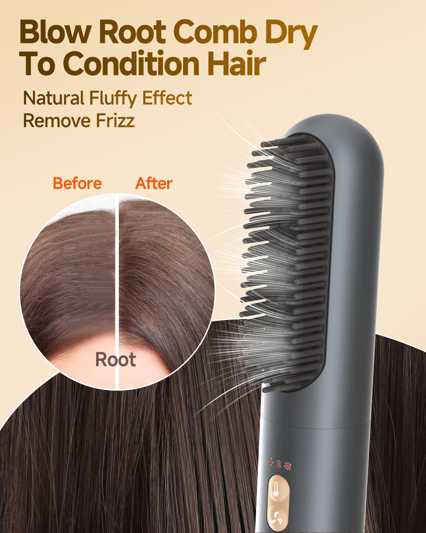 6-in-1 Hair Dryer Brush Styler with Attachments
