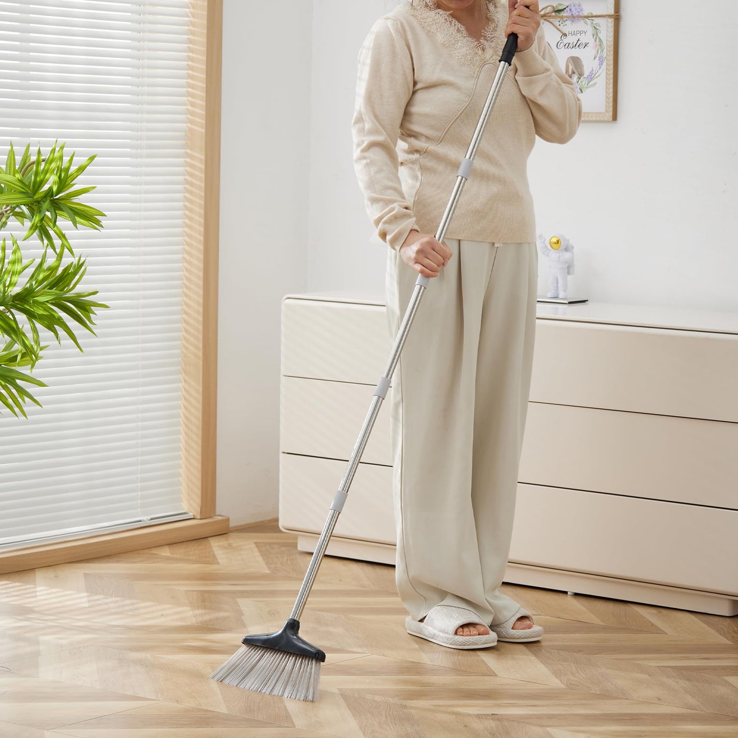 Lightweight Lobby Broom and Dustpan Set
