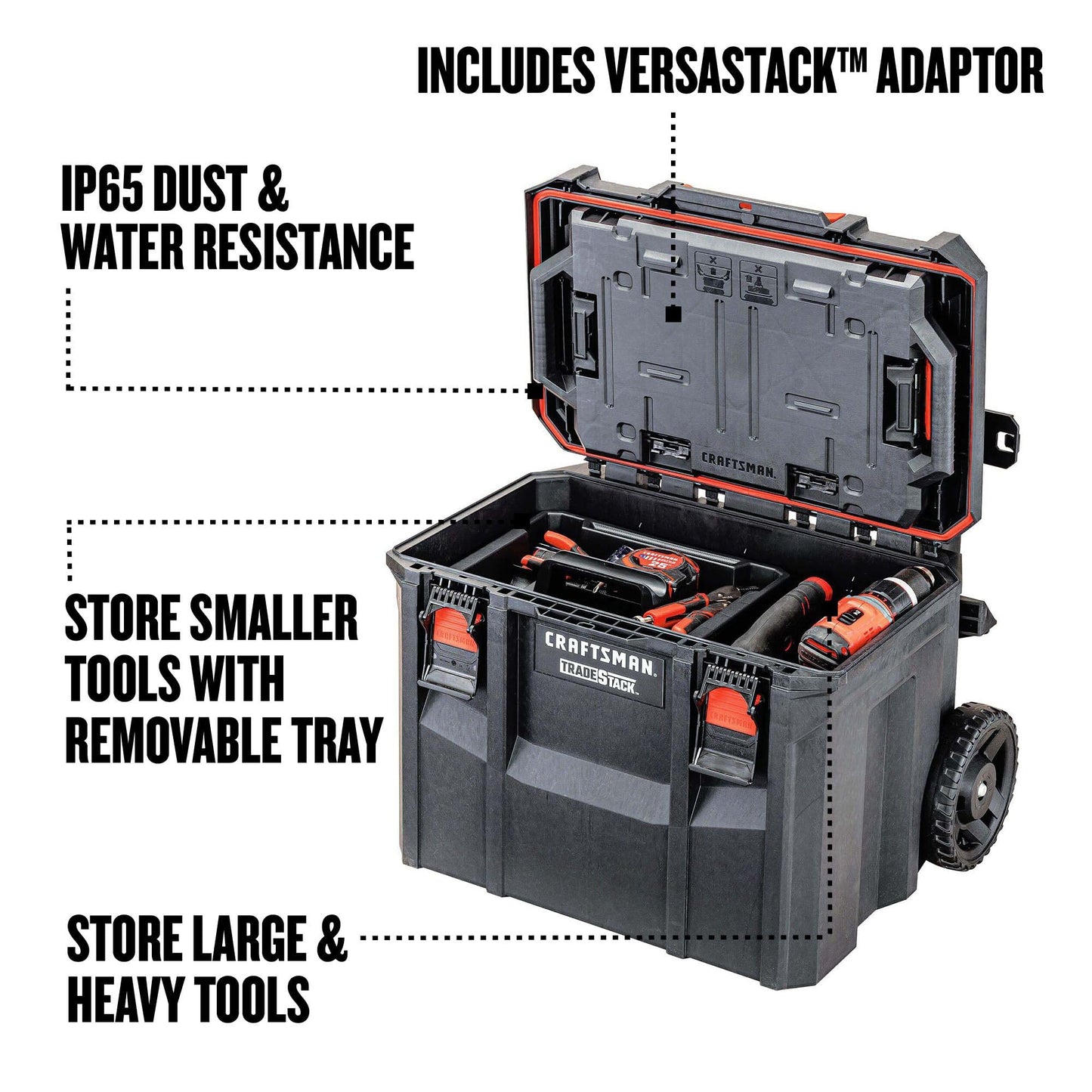 CRAFTSMAN 22.5 Inch Tool Box with Wheels