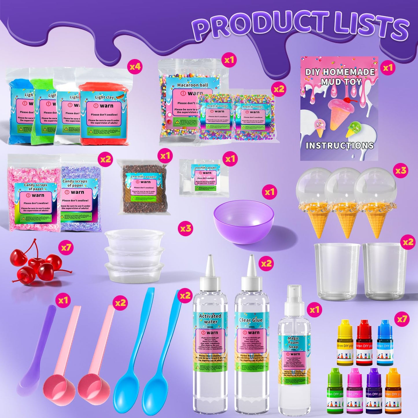 DIY Slime Science Kit for Kids Ages 6-12