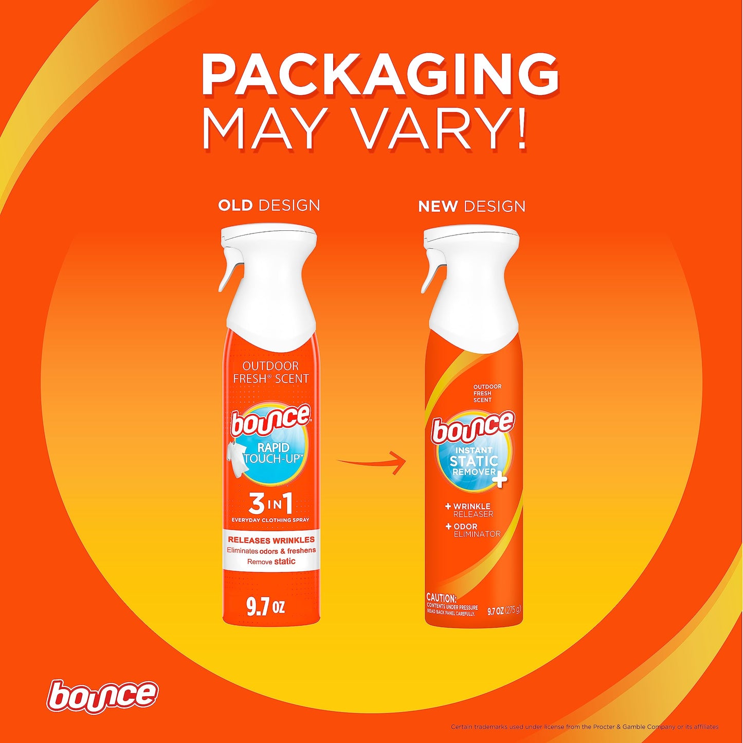 Bounce 2 Pack Anti-Static Spray & Fabric Refresher