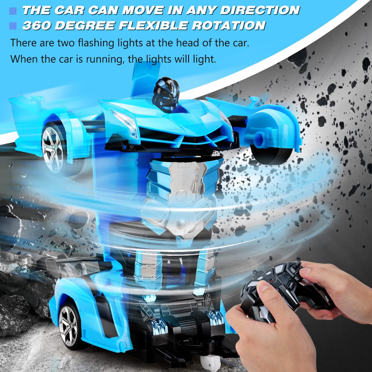 Transforming Remote Control Car for Kids