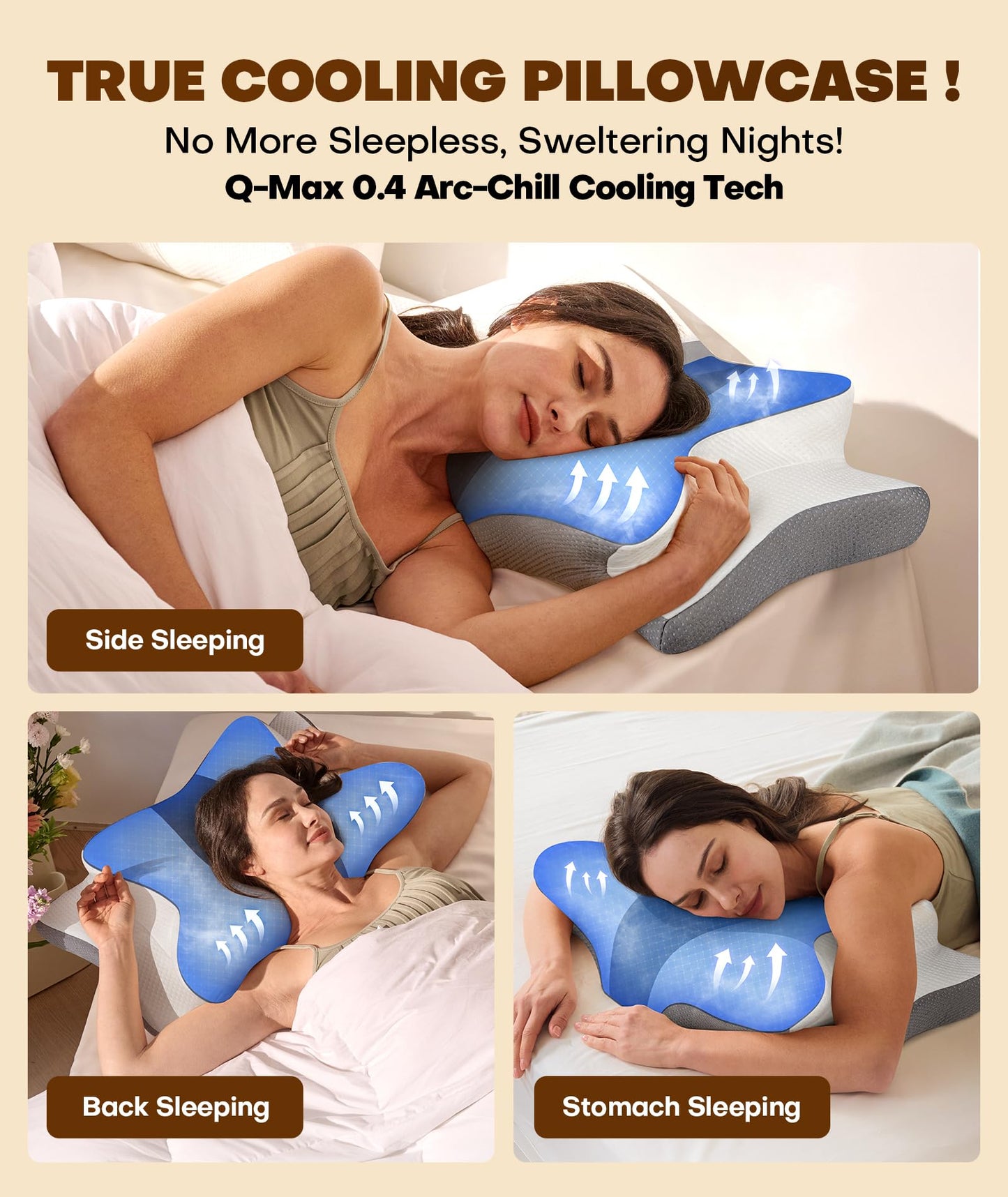 Cozyplayer Ergonomic Neck Pillow for Pain Relief