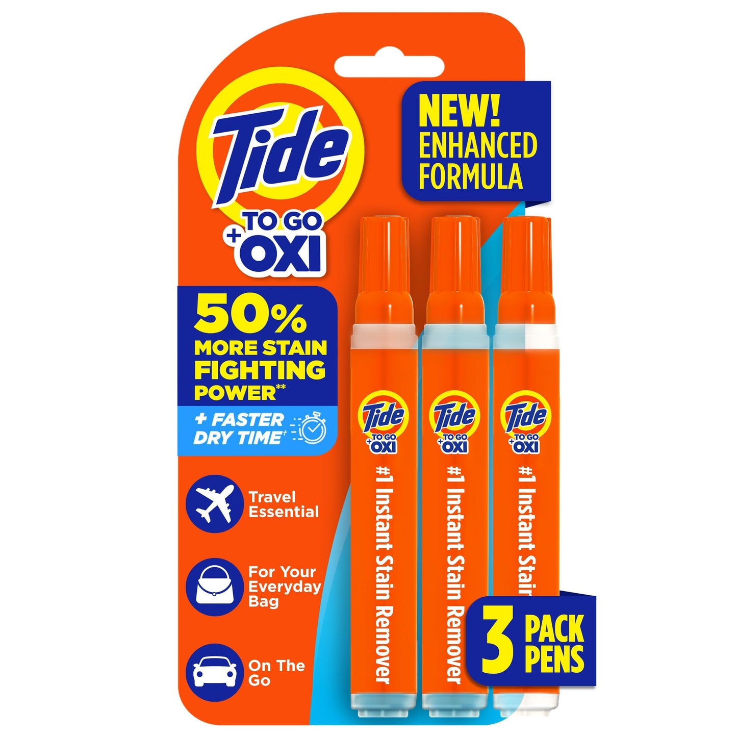 Tide Pen Instant Stain Remover, Portable 3 Count