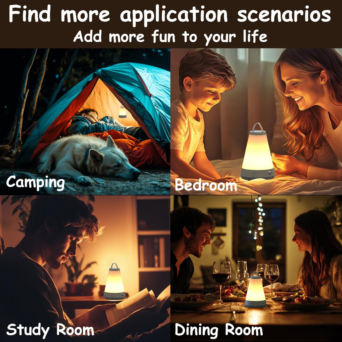 Dimmable Touch Night Light Lamp for Bedside