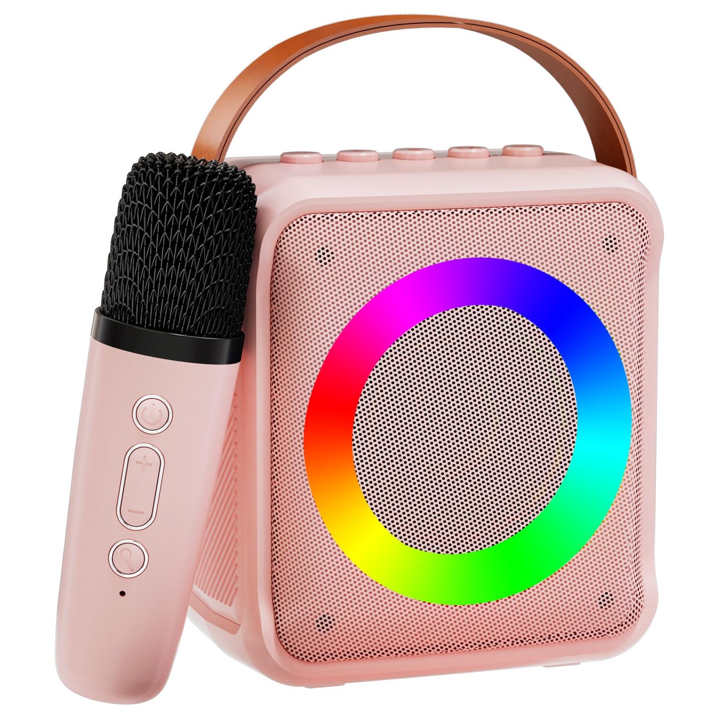 Mini Karaoke Machine with Bluetooth Microphones