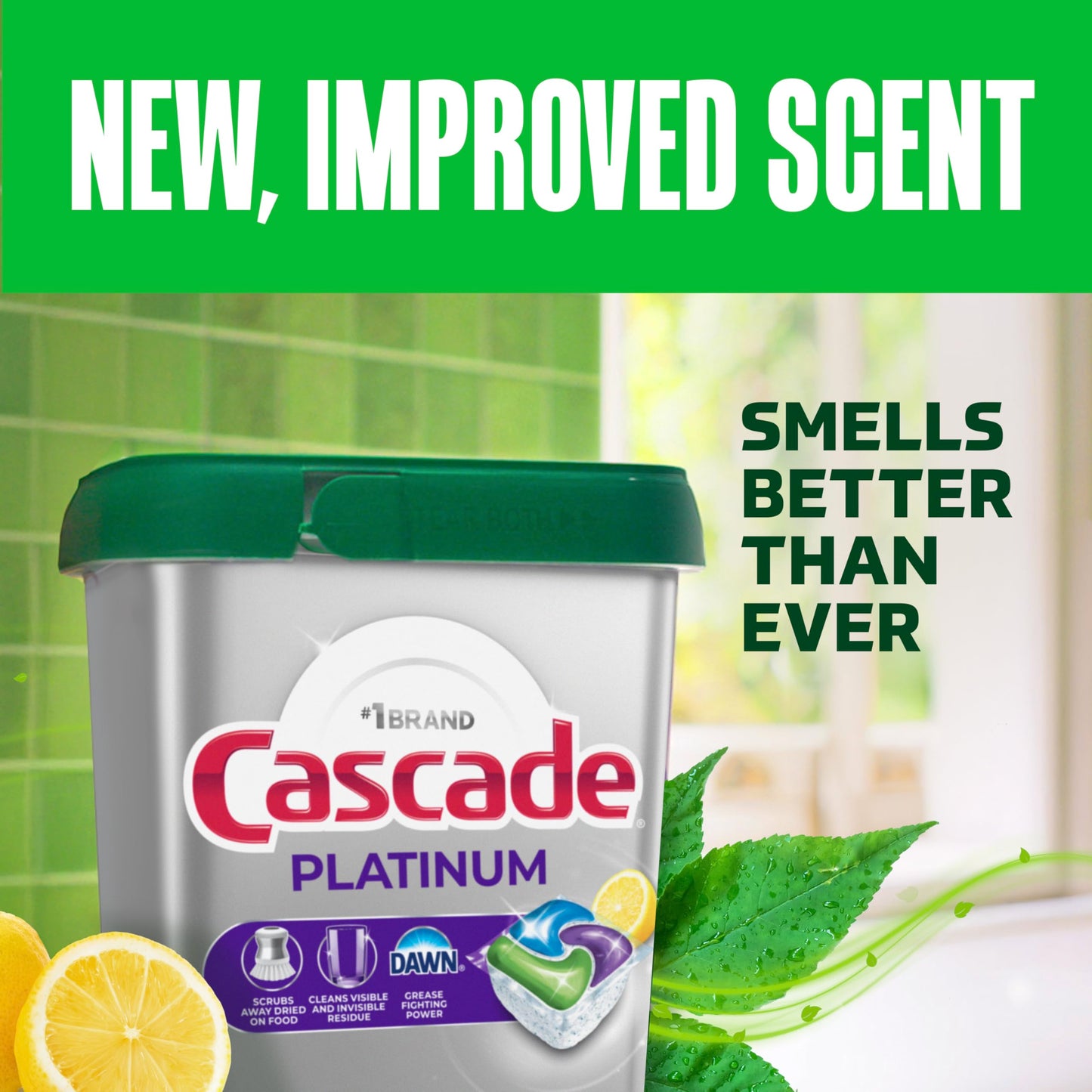 59 Count Cascade Platinum Dishwasher Pods