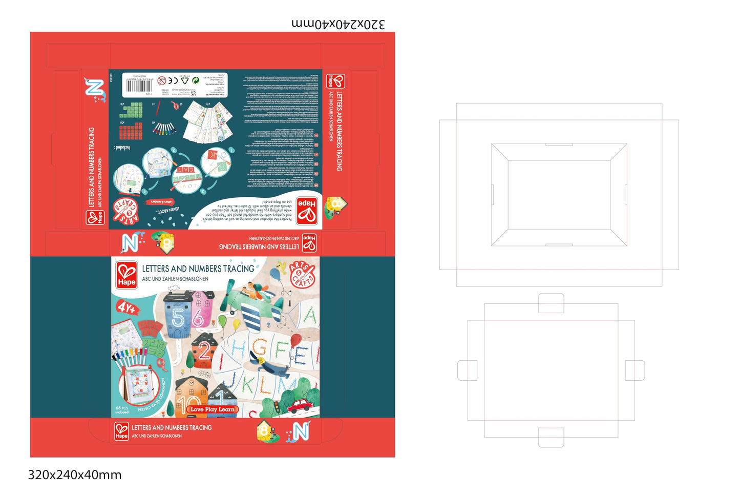 Hape Alphabet Tracing Practice Book for Kids