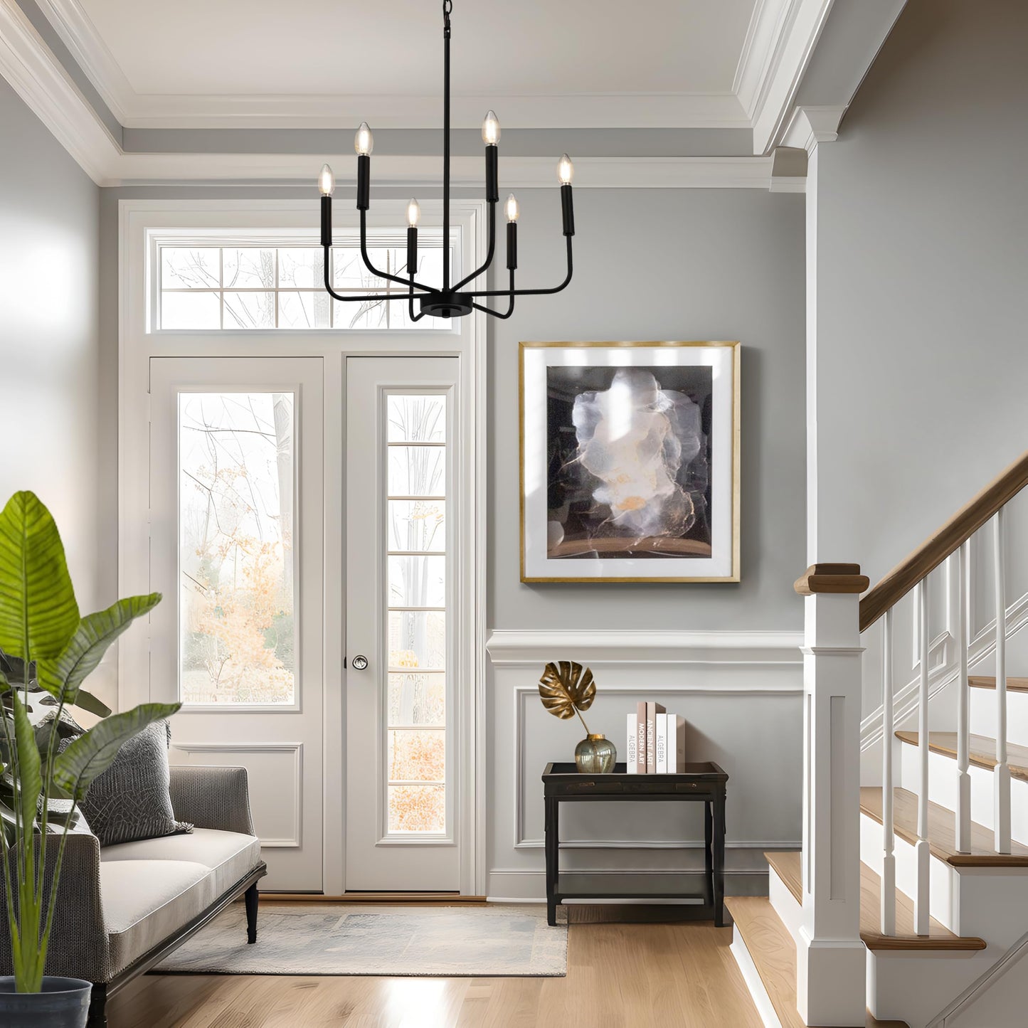 6-Light Modern Farmhouse Chandelier by KSANA