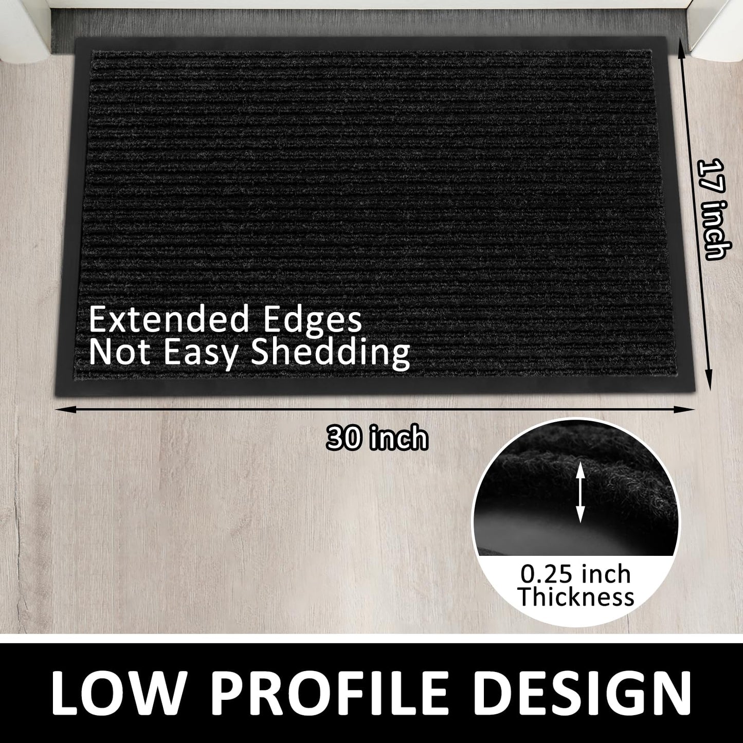Heavy Duty Outdoor Entrance Doormat 30" x 17"