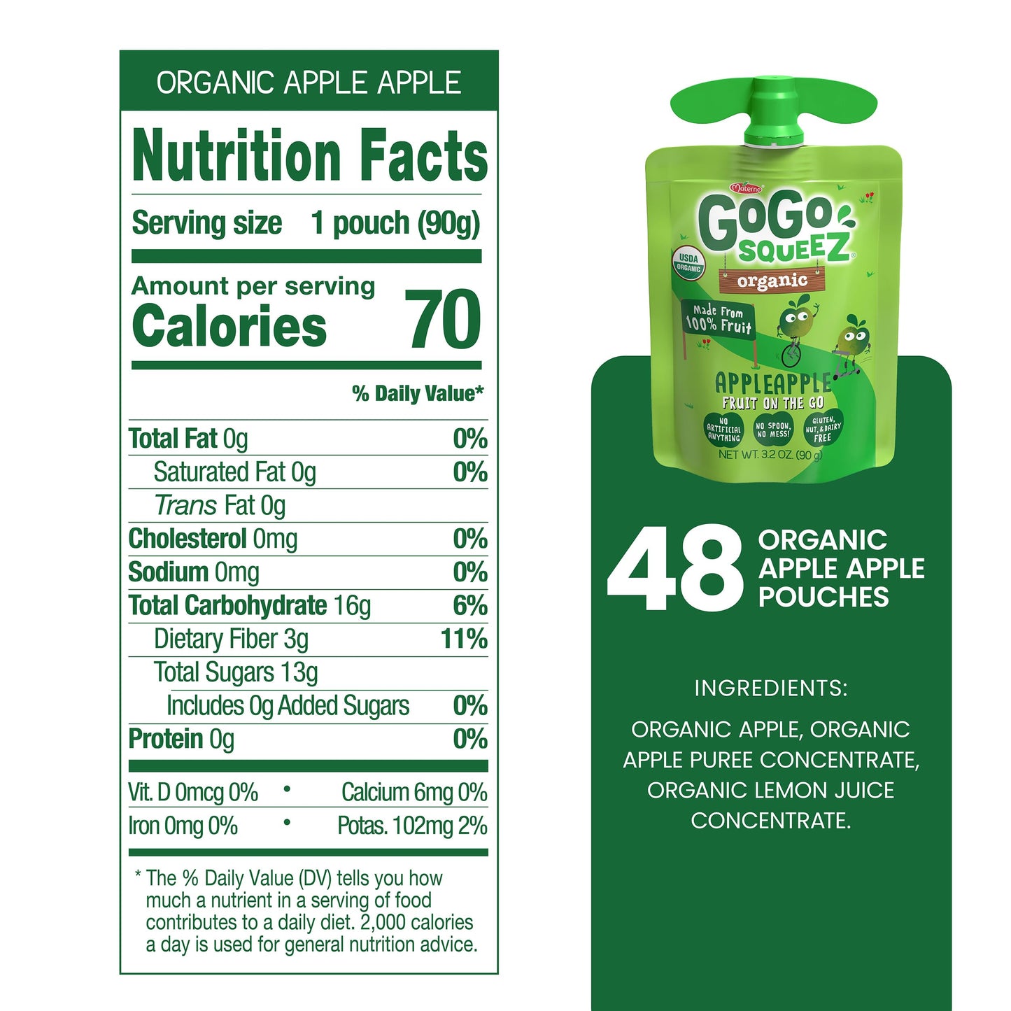 GoGo squeeZ Organic Applesauce and Fruit Puree